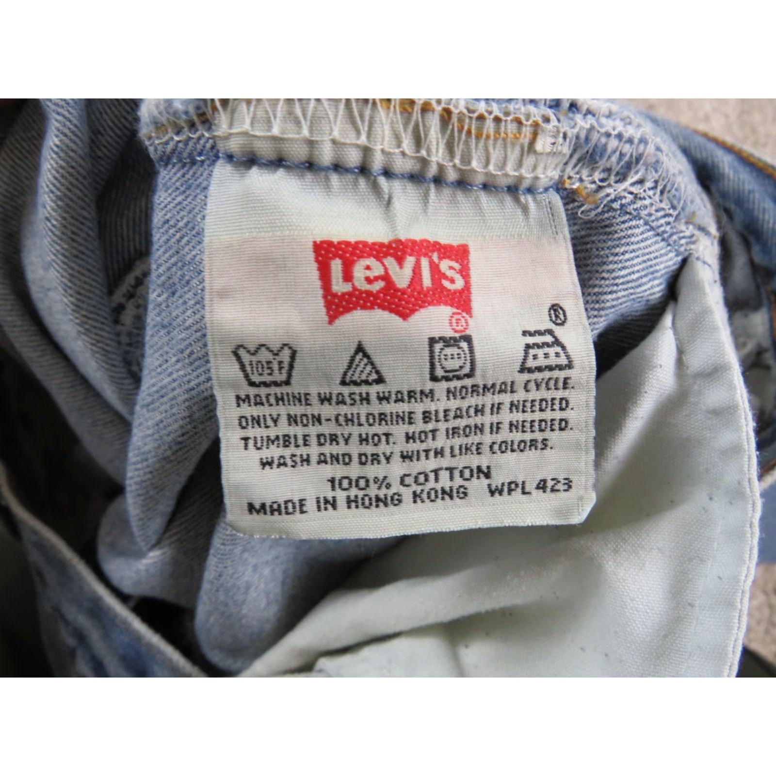 Levi's VINTAGE Levi's 501 Jeans 501 Series Straight Fit Button Fly Blue Size 36x31 Mens Size US 36 / EU 52 - 6 Thumbnail