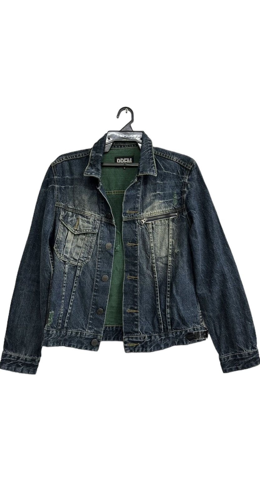 Japanese Brand VTG PPFM Distress Punk Denim Jacket Size US M / EU 48-50 / 2 - 1 Thumbnail