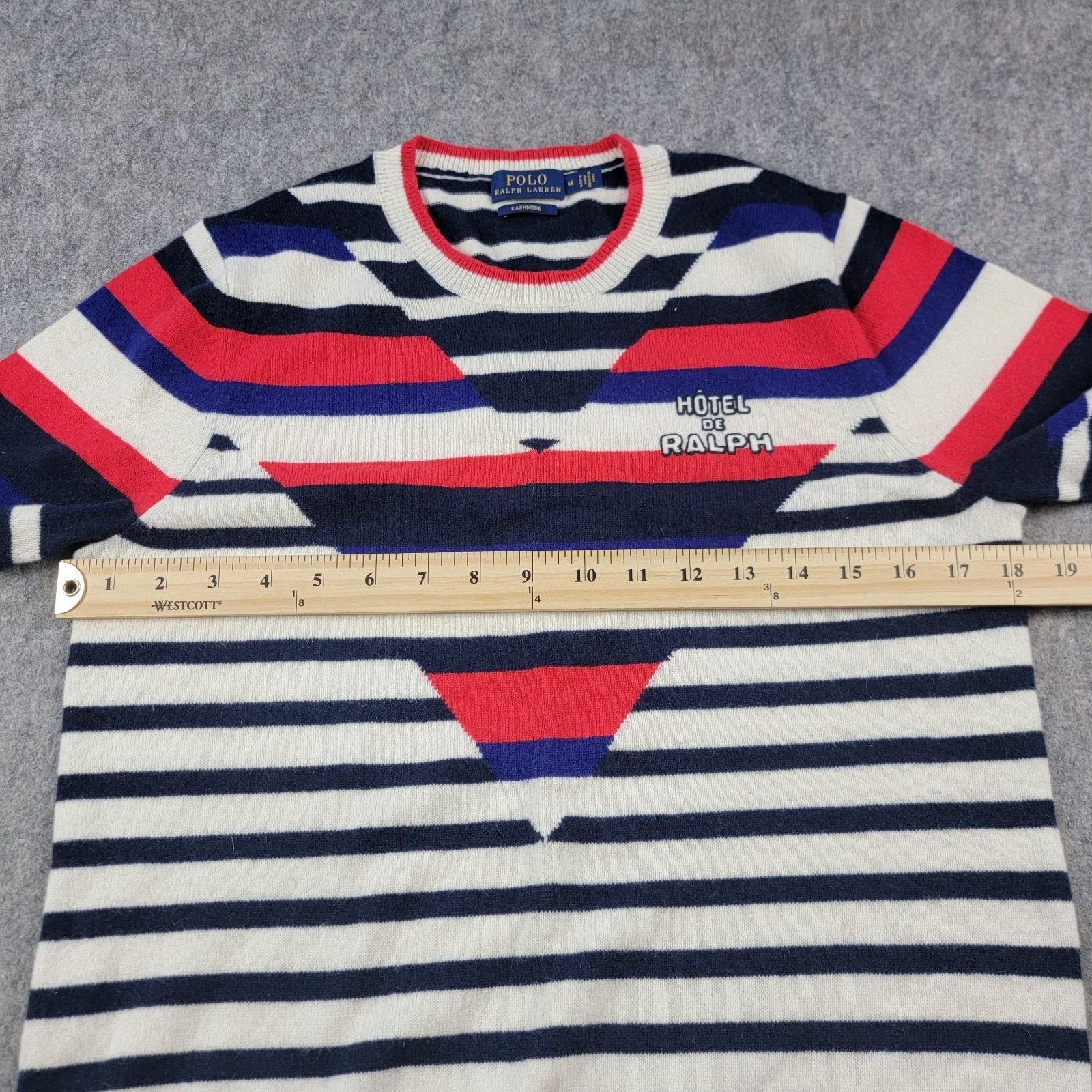 Polo Ralph Lauren Polo Ralph Lauren Optic Stripes 100% Cashmere Sweater Size M / US 6-8 / IT 42-44 - 4 Thumbnail