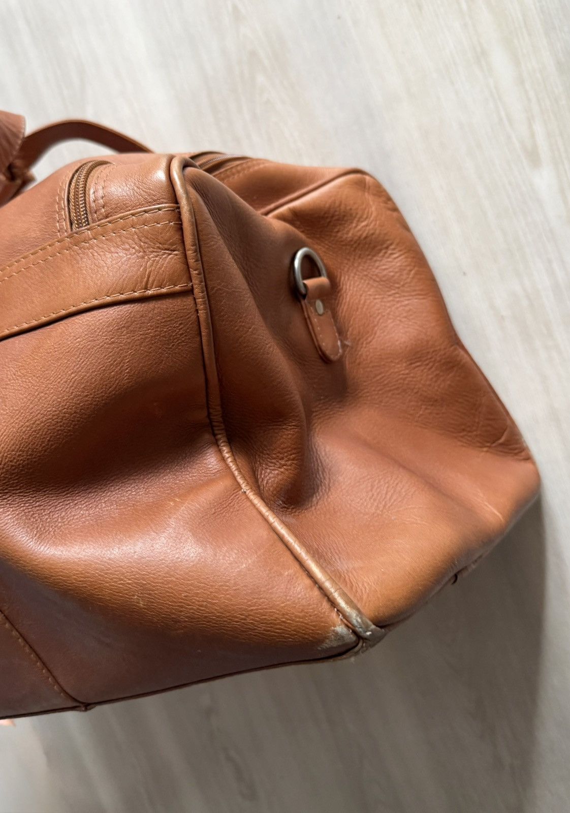 Leather Piel Collapsible Duffel to Carry-All Genuine Leather Size ONE SIZE - 8 Thumbnail