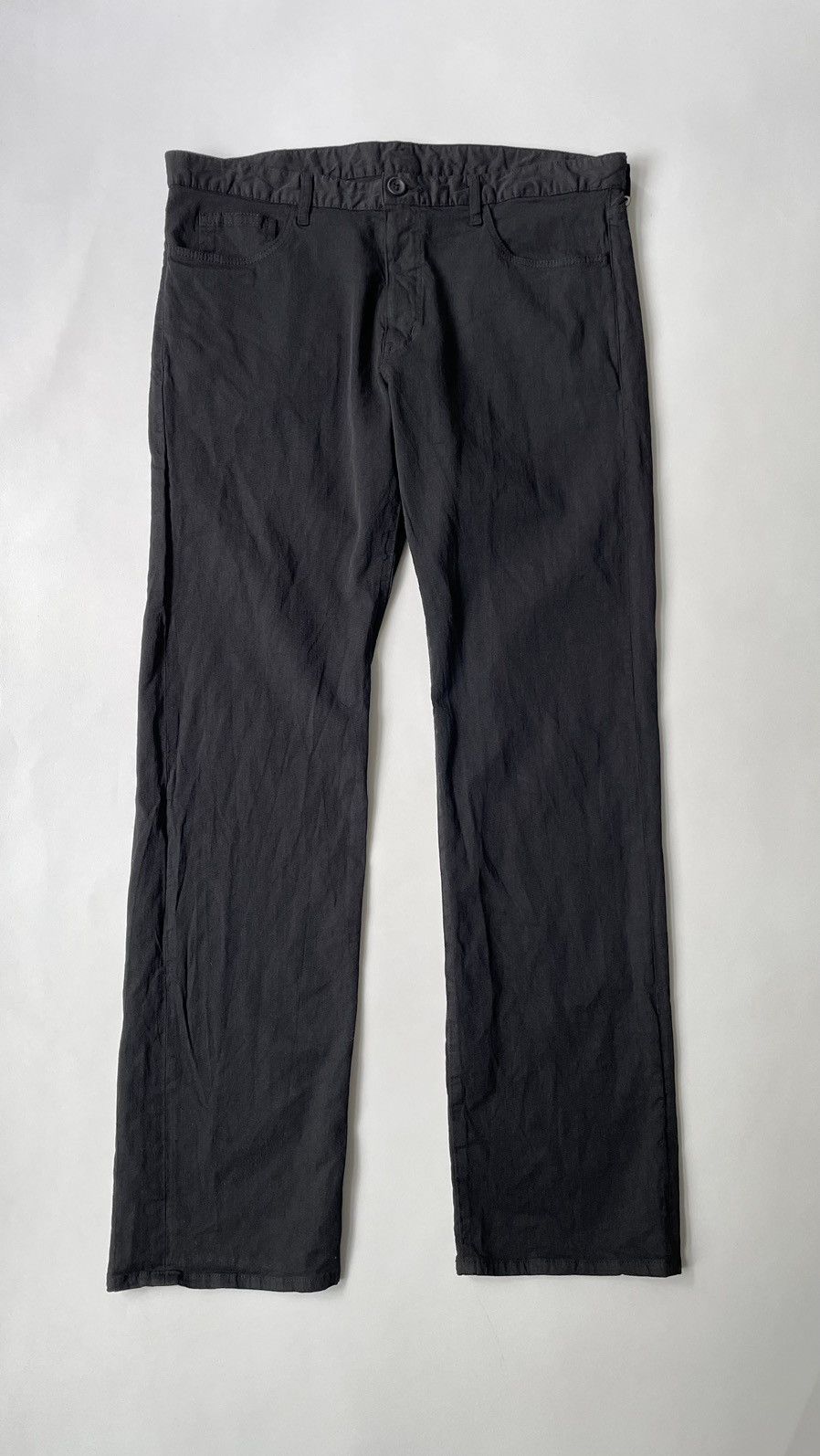 Image of Comme Des Garcons x Comme Des Garcons Homme Plus A/w 05 Black Tech Twill Trousers, Men's (Size 36)