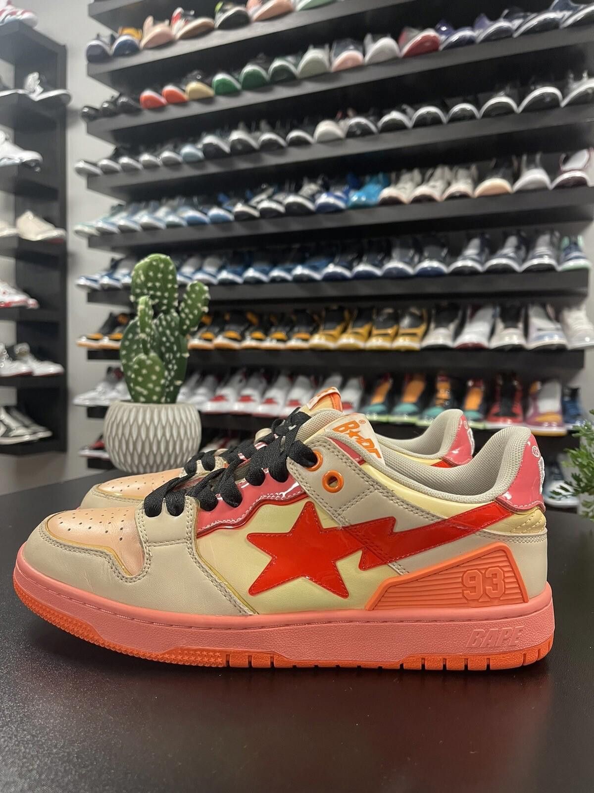 Bape Size 8 - A Bathing Ape Bapesta Orange 1130191003 Size US 8 / EU 41 - 1 Thumbnail