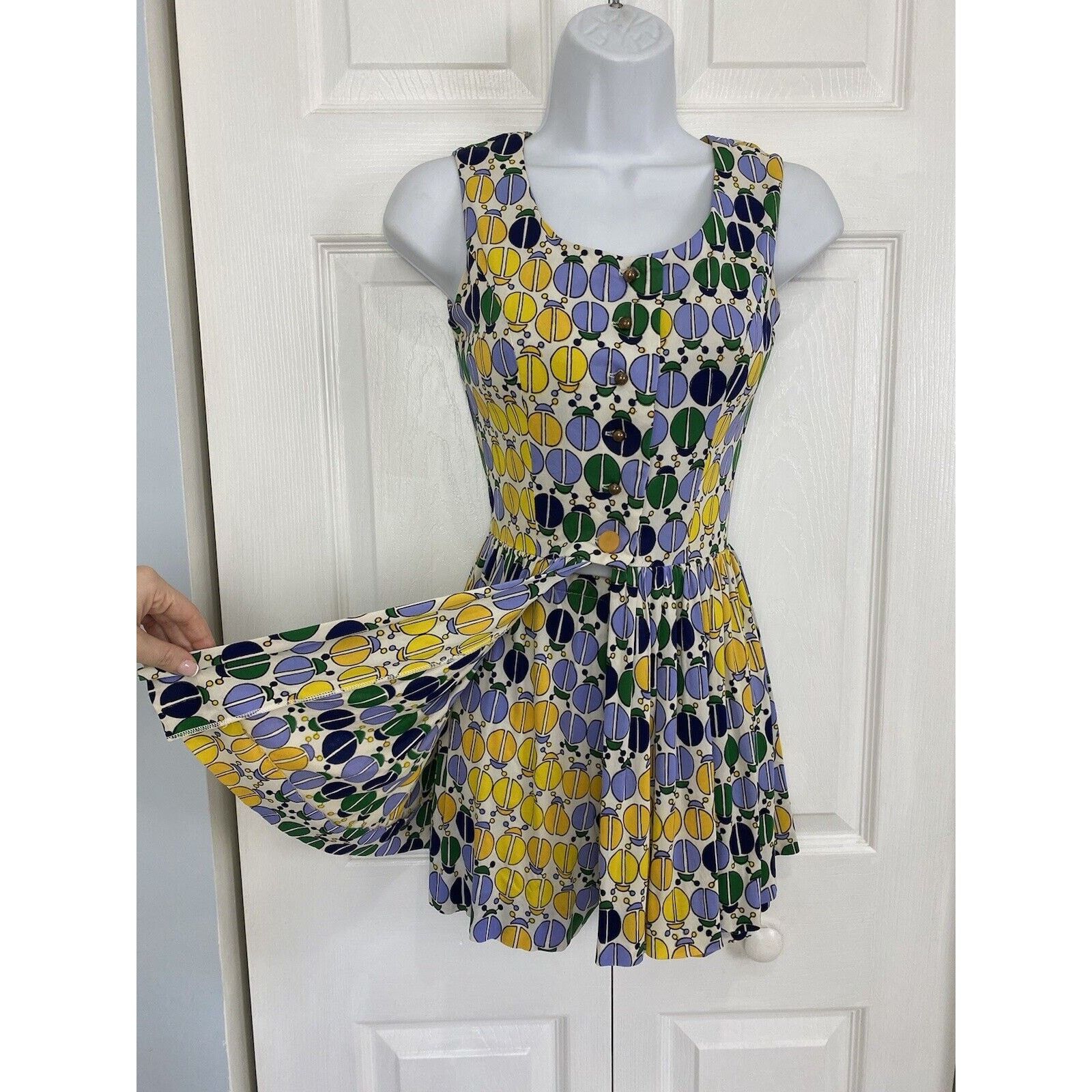 Other VTG Carole King 60s Shorts Top Psychedelic Ladybug Size 27" / US 4 / IT 40 - 1 Thumbnail