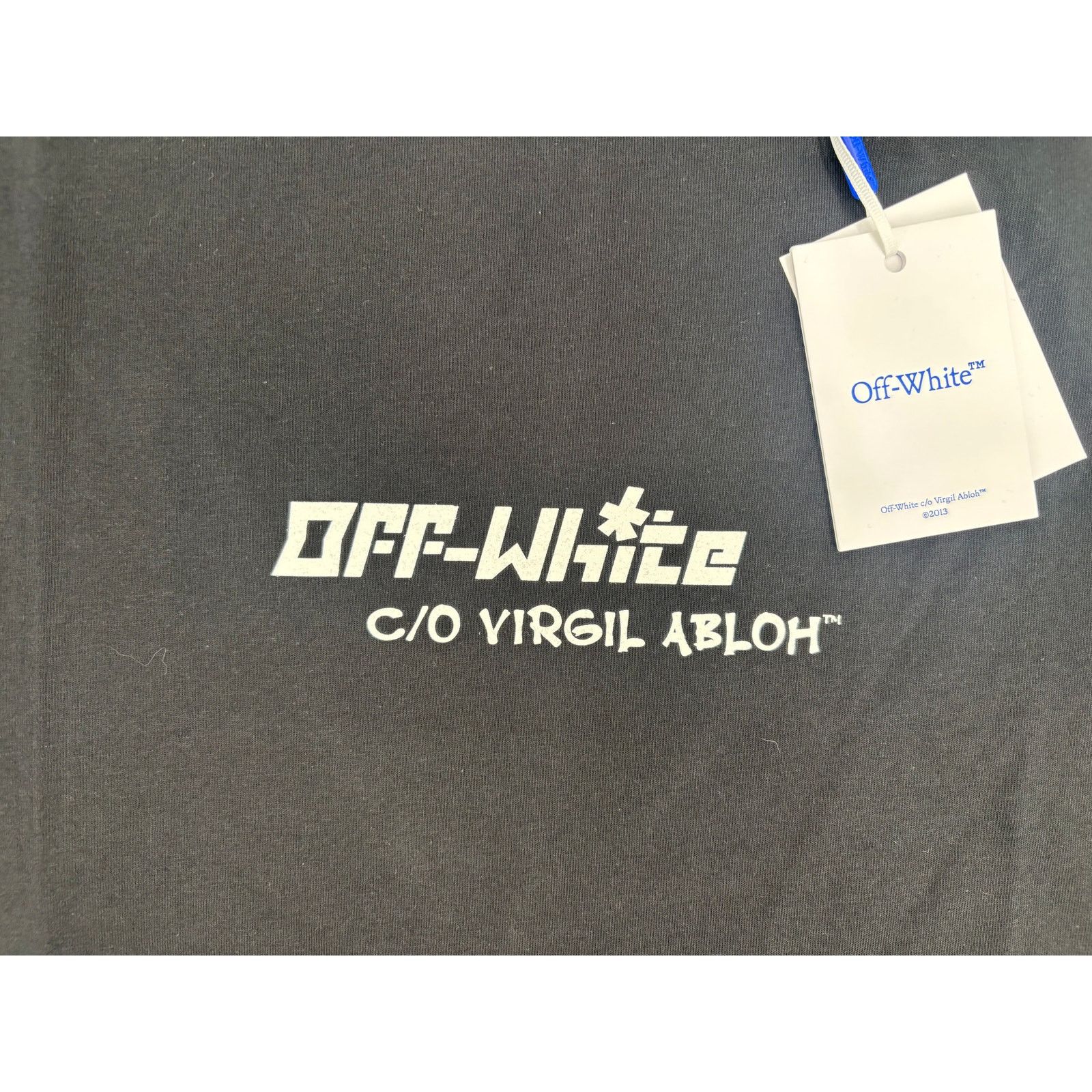 Off-White OFF-WHITE "Cryst Croco Logo" Slim Fit Black T-Shirt Size XXL Size US XXL / EU 58 / 5 - 4 Thumbnail