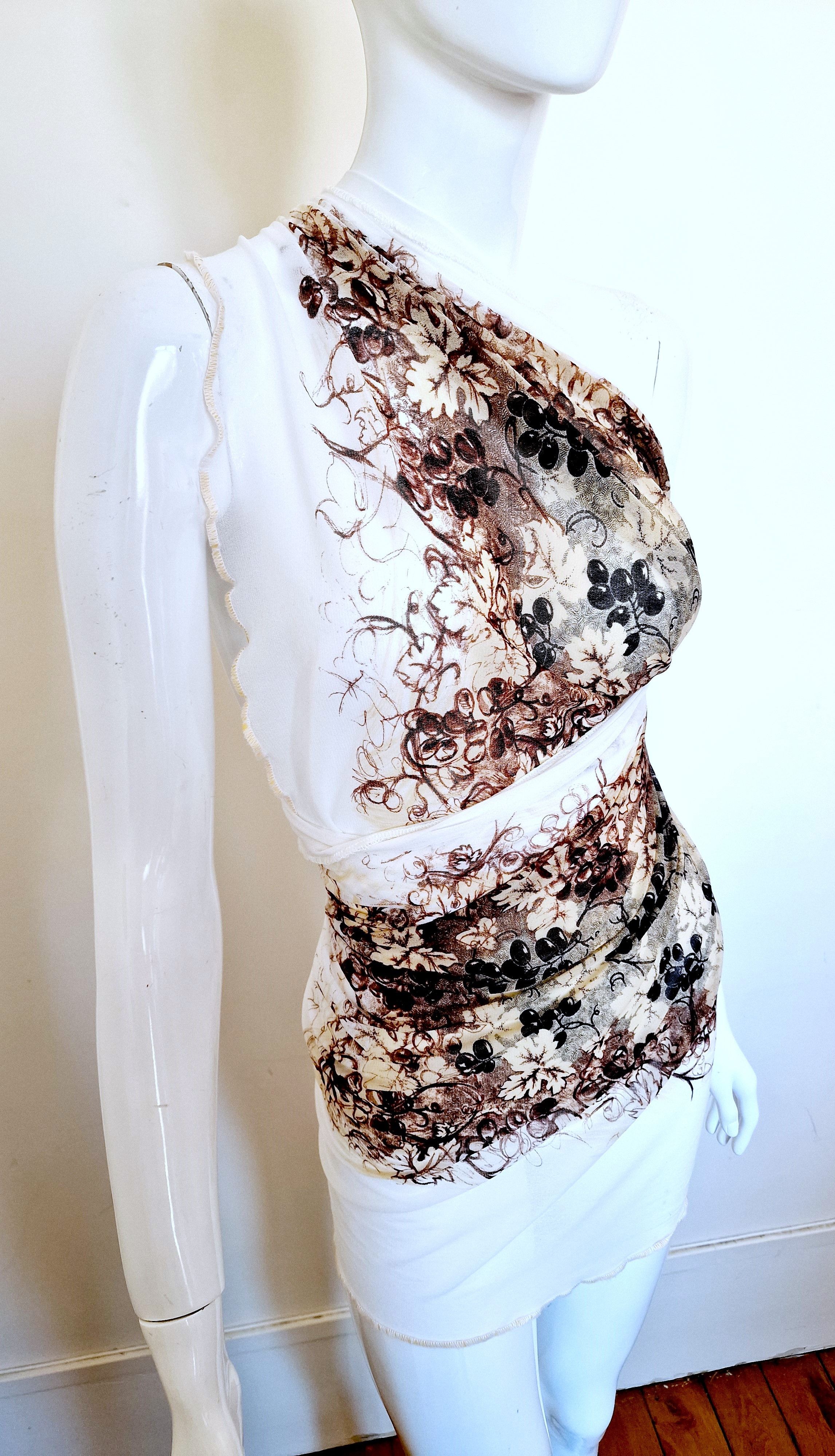 Jean Paul Gaultier Jean Paul Gaultier Grape 1999 S/S Pareo 2 Piece Dress Size M / US 6-8 / IT 42-44 - 3 Thumbnail
