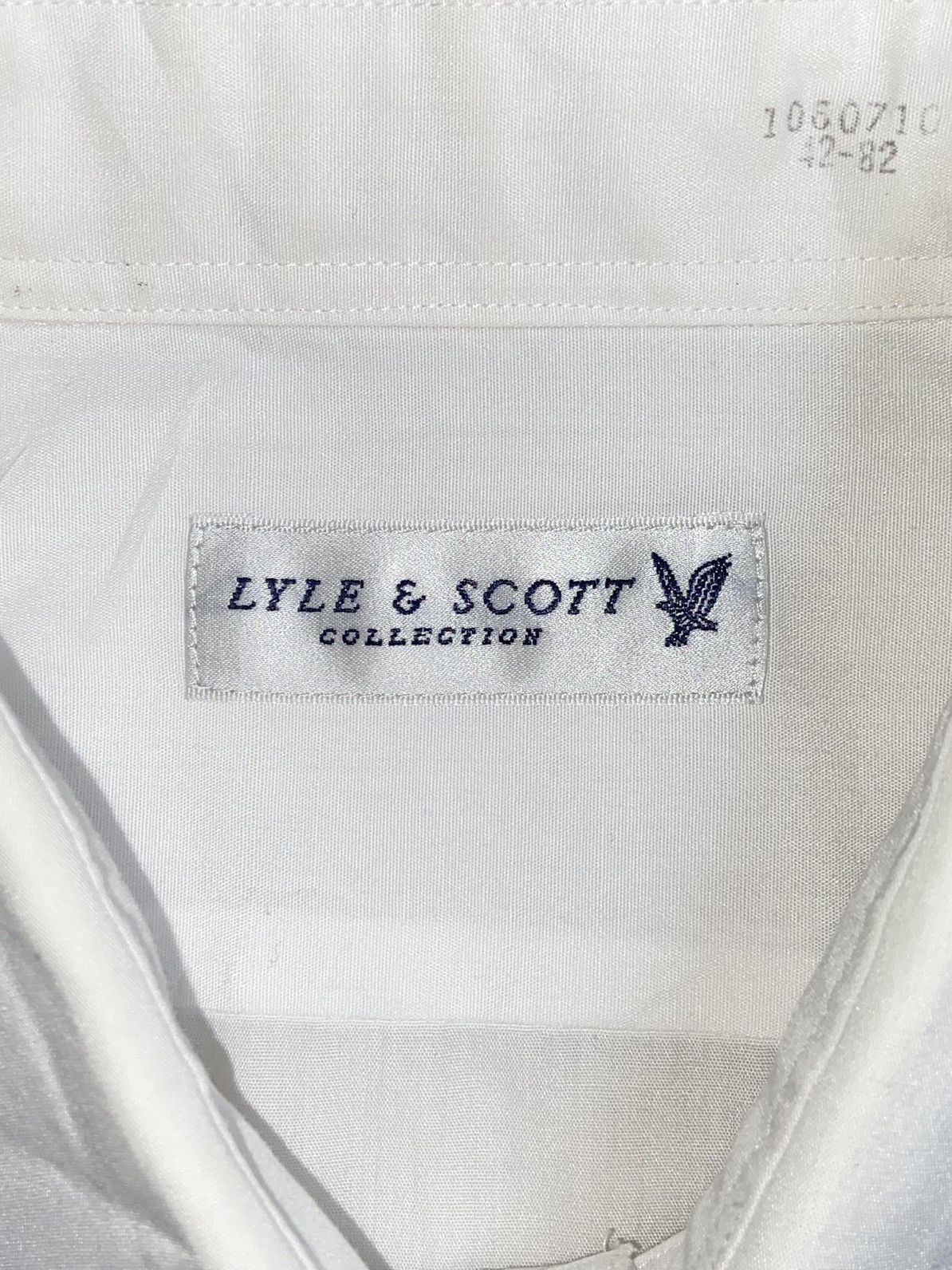Designer × Lyle & Scott LYLE & SCOTT Collection White Shirt Size US L / EU 52-54 / 3 - 6 Thumbnail