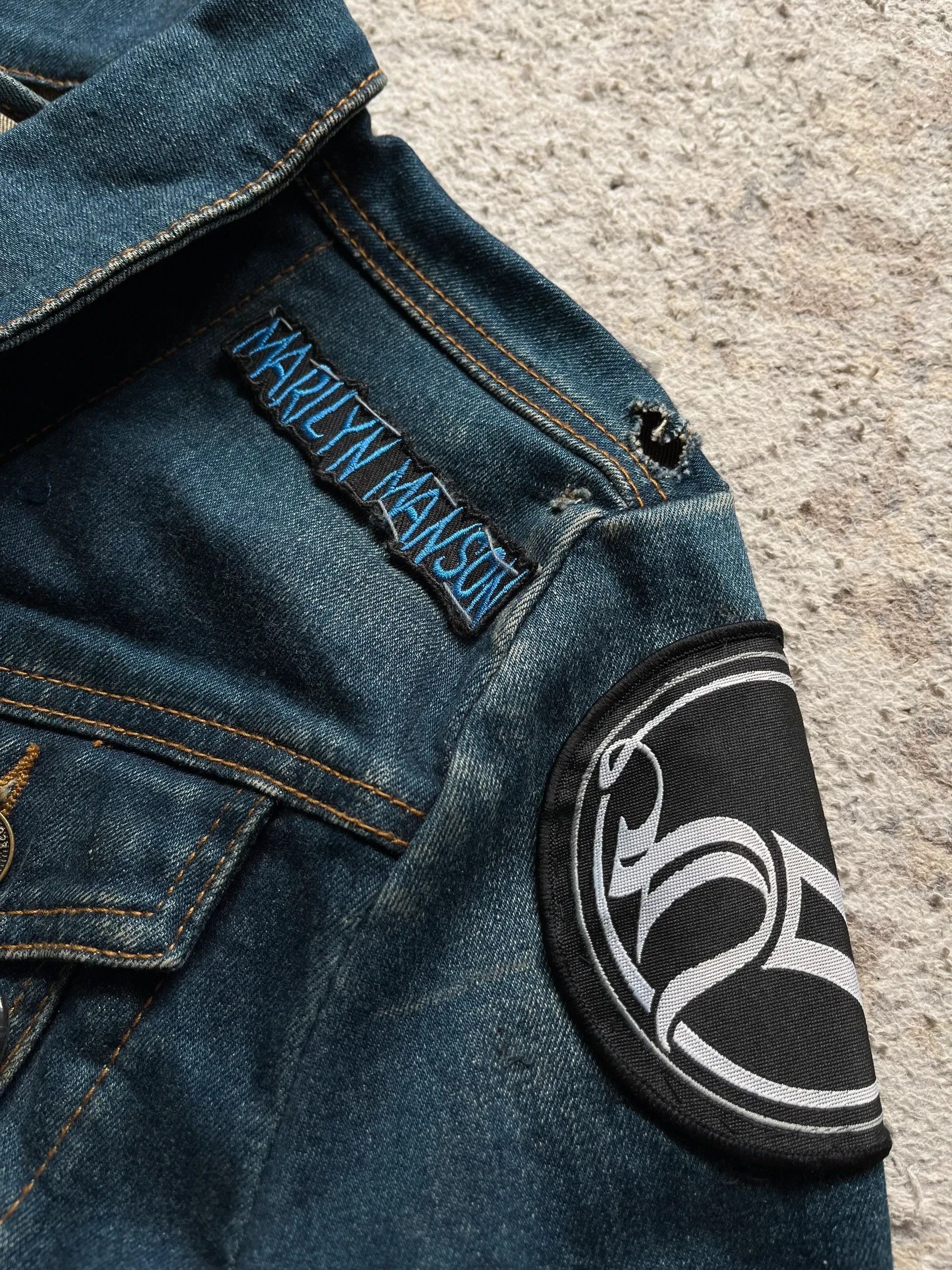 Other HIS Denim Jacket Rock Band Patch Work Sz M Rare Size US M / EU 48-50 / 2 - 4 Thumbnail