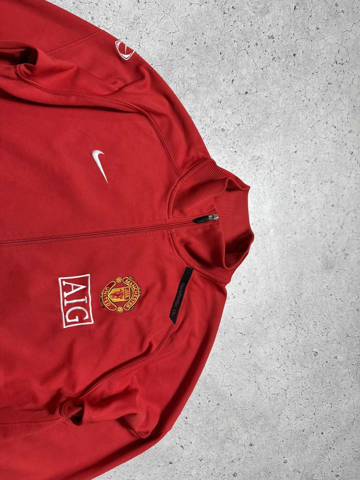 Nike Nike FC Manchester United Full Zip Football Jacket Vintage Size US L / EU 52-54 / 3 - 5 Thumbnail