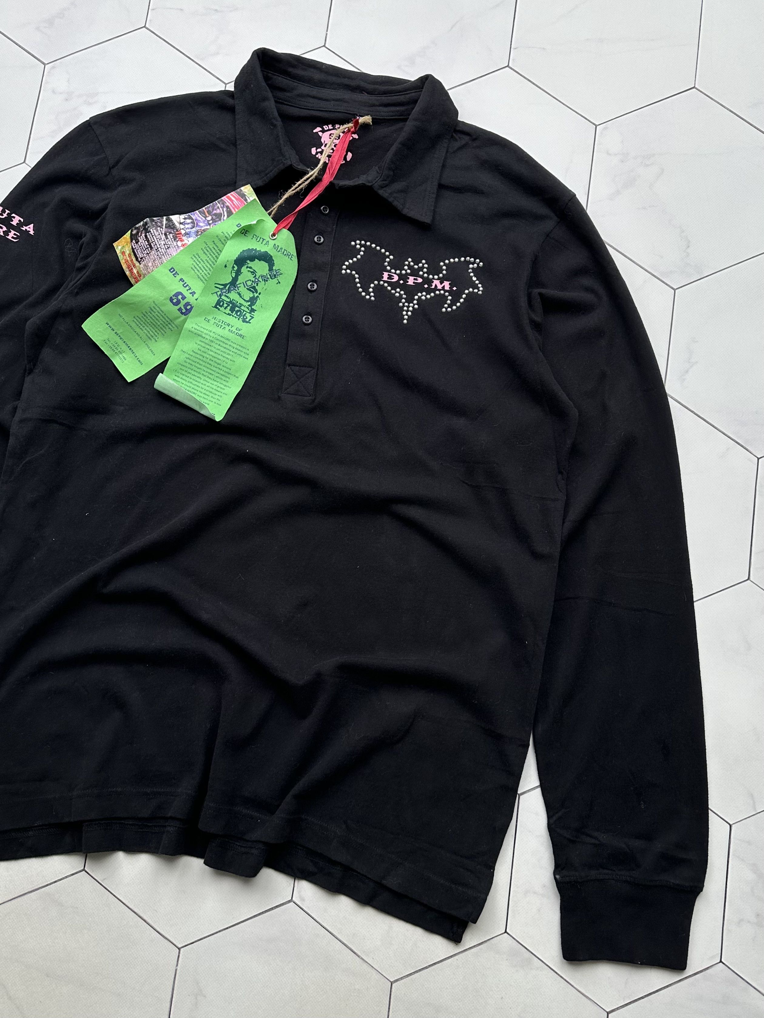 Japanese Brand De Puta Madre Vintage Archive Long Sleeve (B282) Size US L / EU 52-54 / 3 - 3 Thumbnail