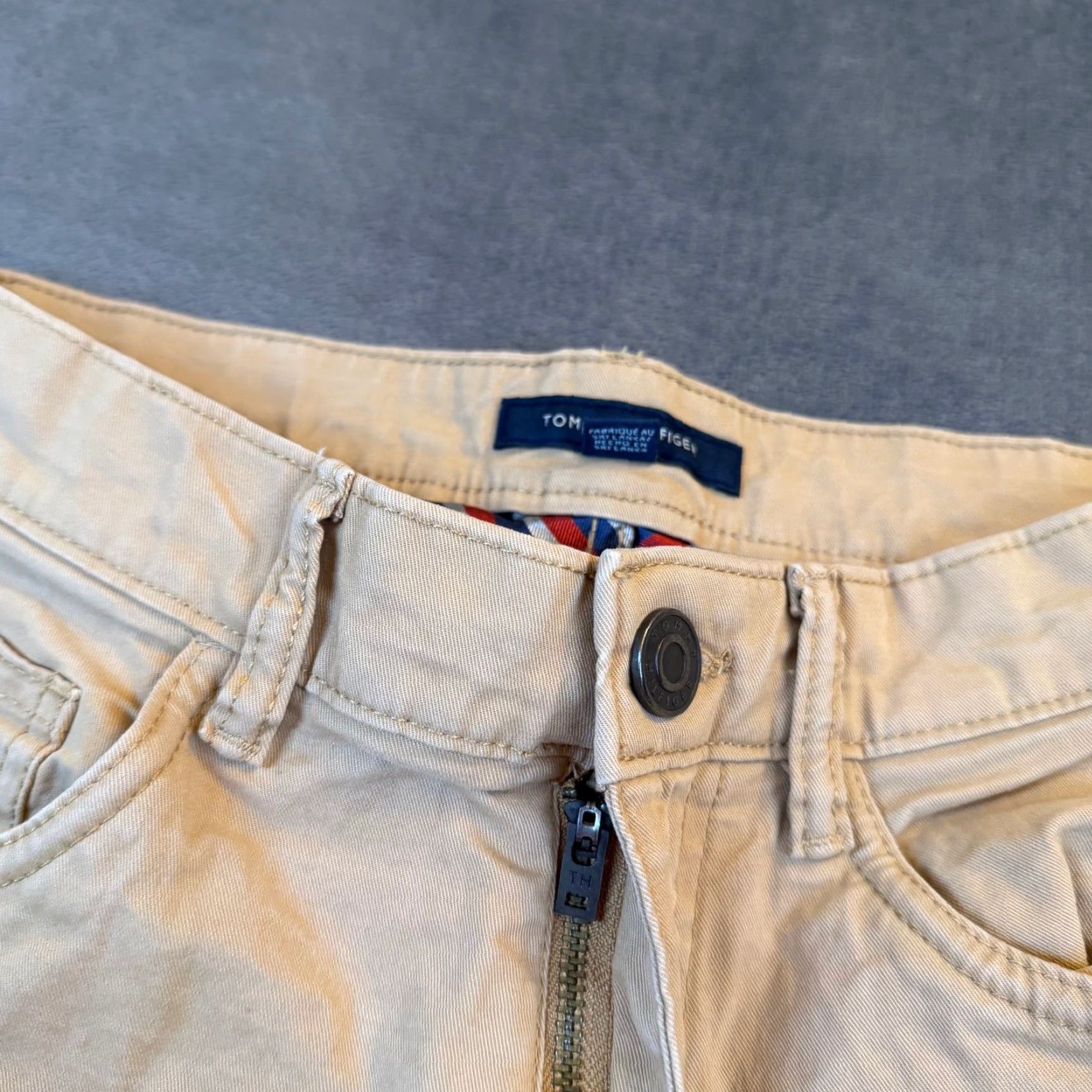 Tommy Hilfiger Tommy Hilfiger Chino Pants Mens 28x30 Tan Khaki Straight Leg Casual Twill Pants Size US 28 / EU 44 - 5 Thumbnail