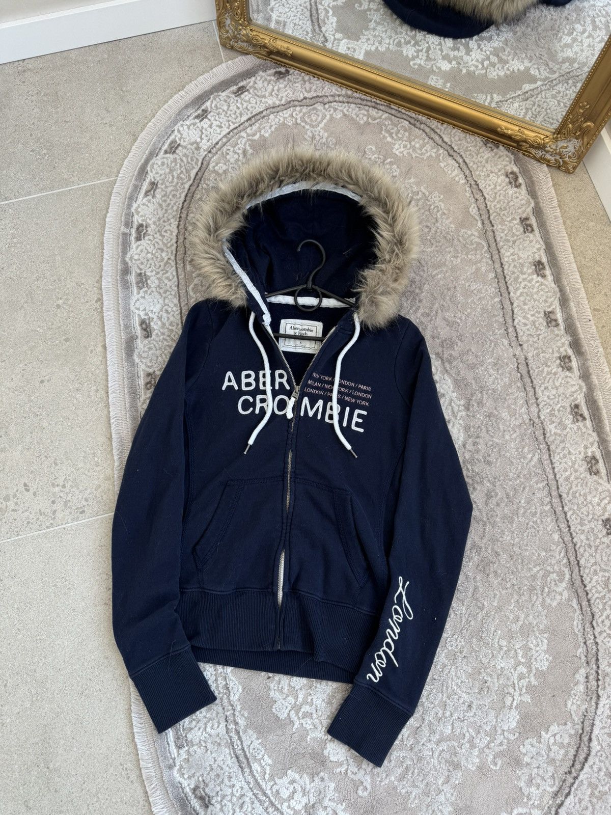 Abercrombie & Fitch Vtg Y2K If6was9 LGB Goa Vibe Abercrombie Fitch fur zip Hood Size S / US 4 / IT 40 - 5 Thumbnail