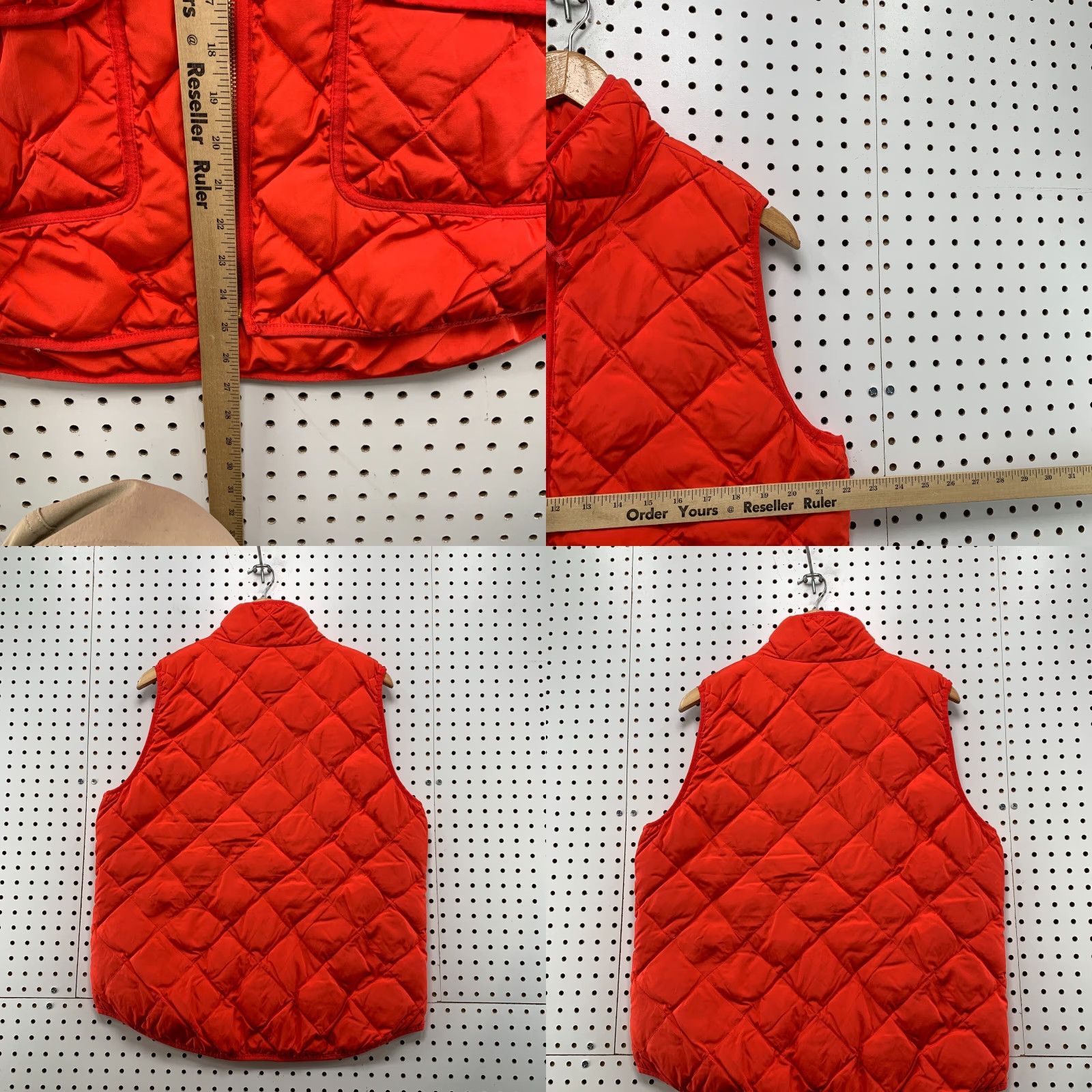 Vintage Woolrich Quilted Down Puffer Vest jacket Womens XL Orange Sleeveless Size XL / US 12-14 / IT 48-50 - 8 Thumbnail