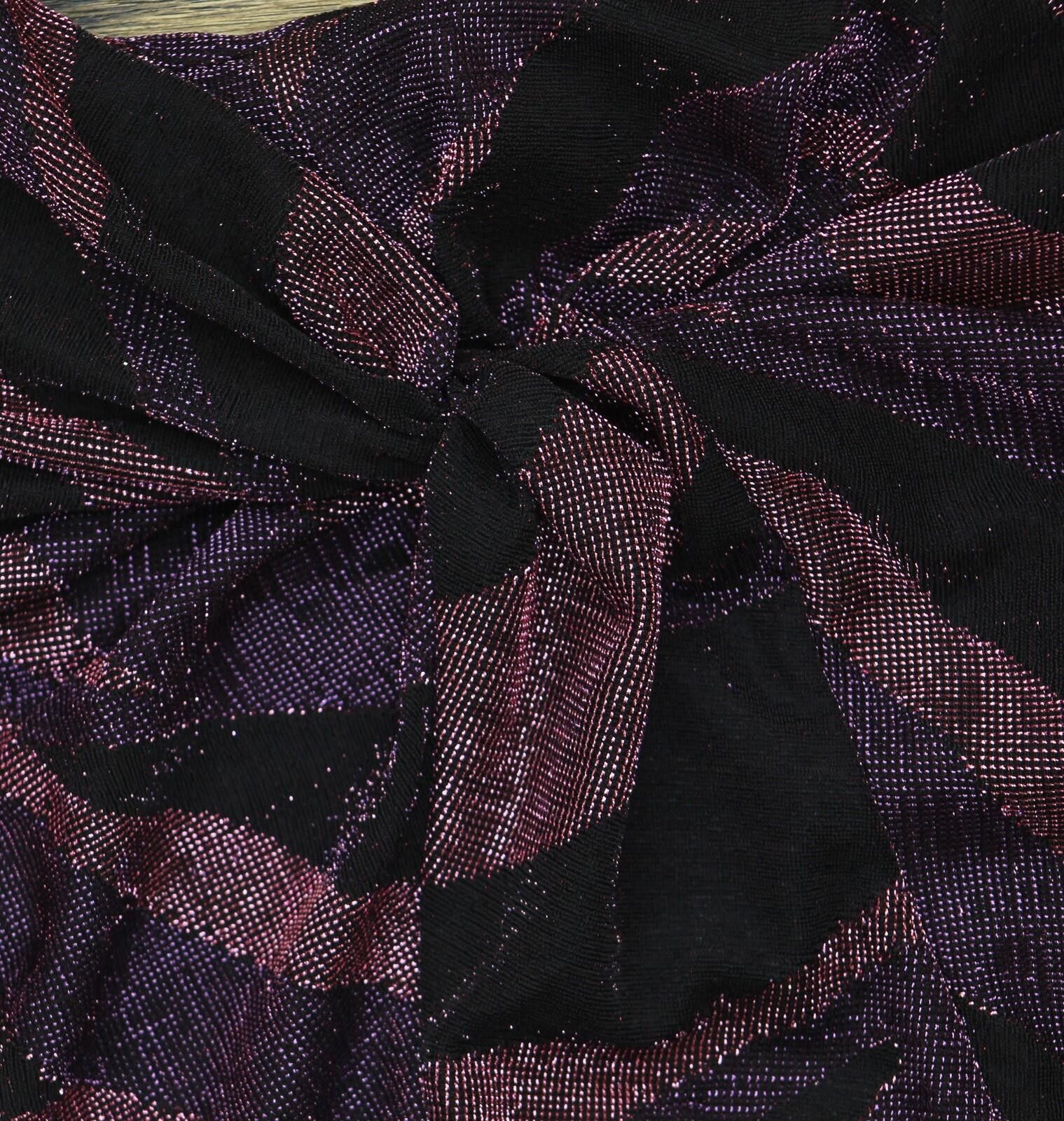 Signal Sport Nwt Siena Neck Side-twist Long-sleeve Dress Purple Multi 0 Size XS / US 0-2 / IT 36-38 - 7 Thumbnail