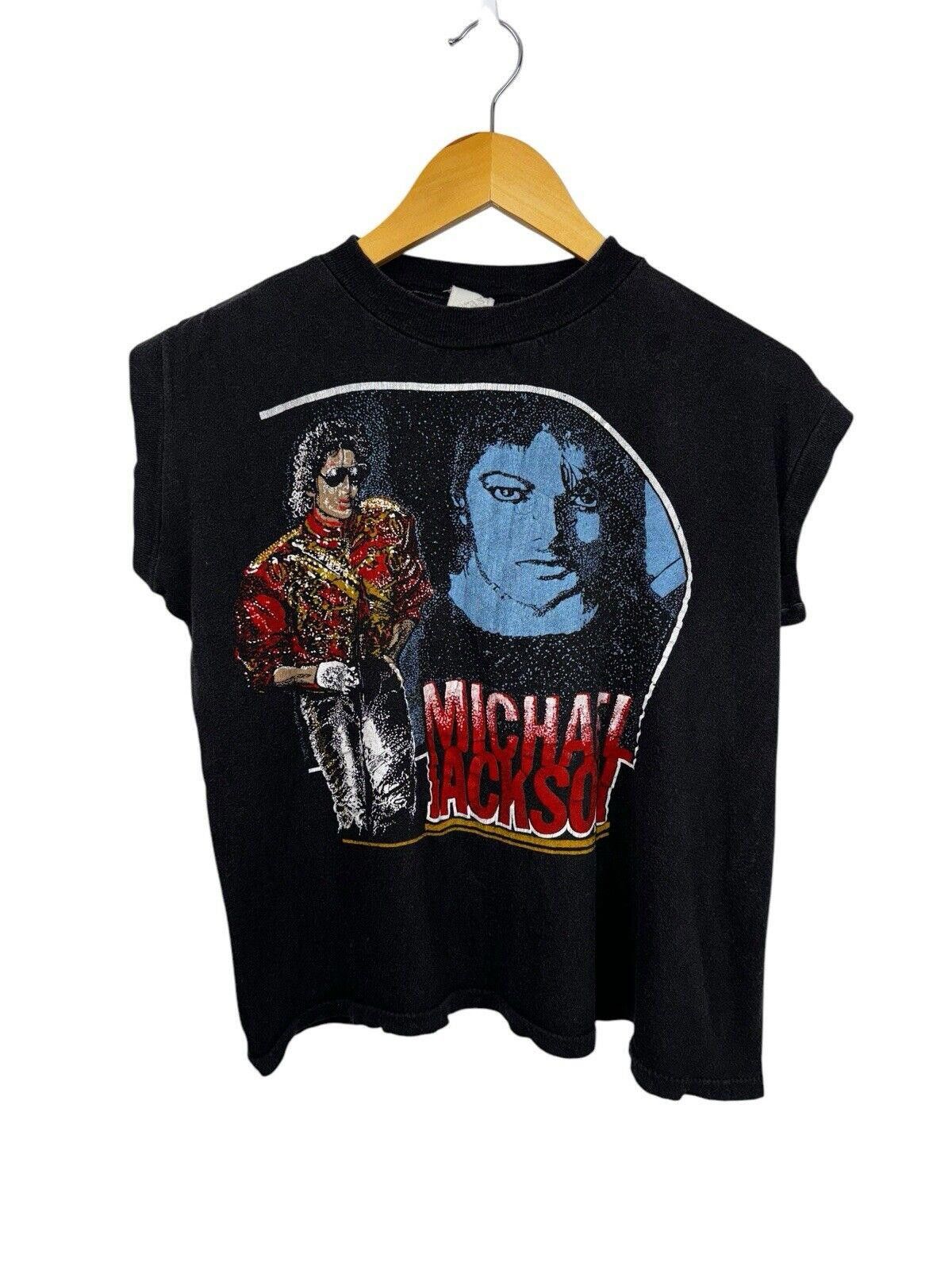 Designer Vintage 80s Michael Jackson Concert Pop Hip Hop Band Shirt M Size US M / EU 48-50 / 2 - 1 Thumbnail