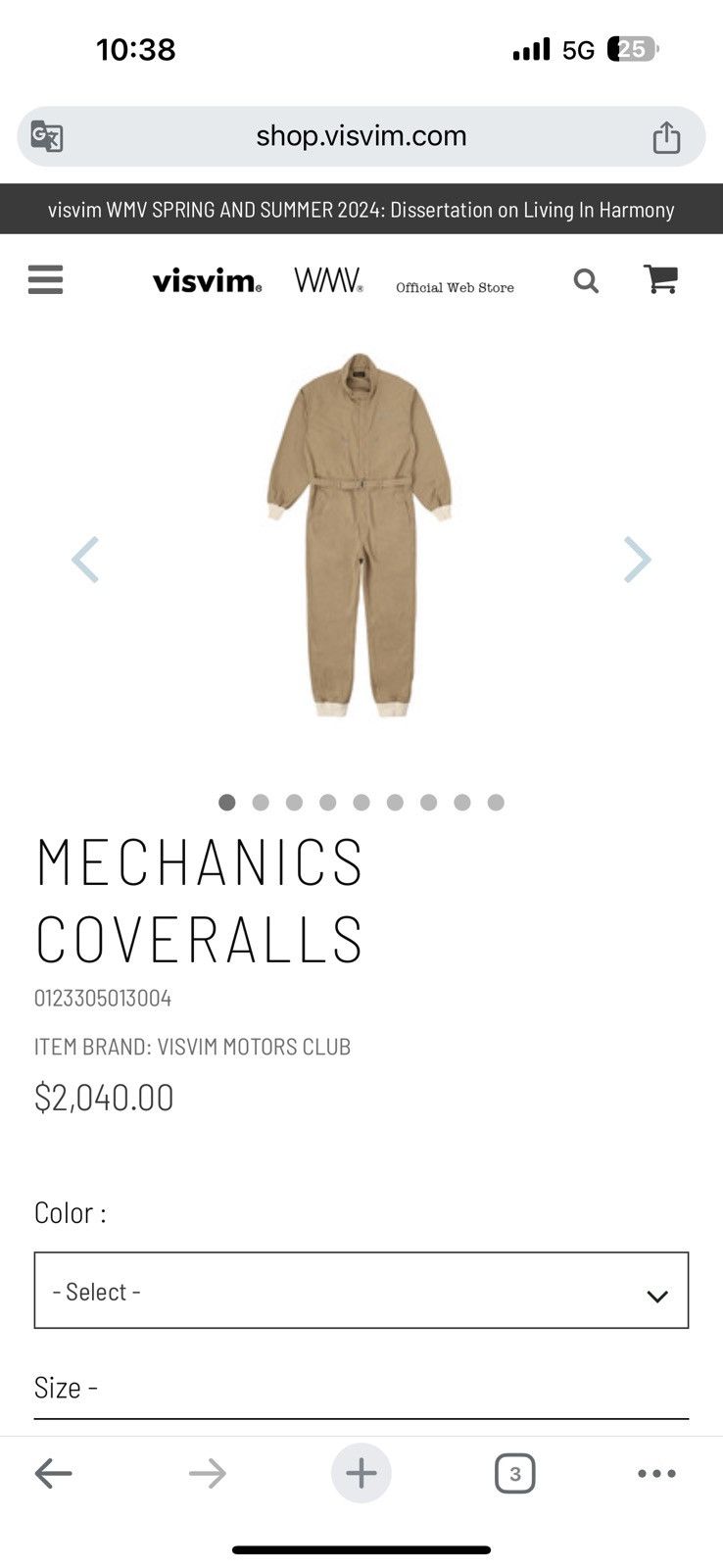 Visvim Visvim Motors Club Mechanics Coveralls | Grailed