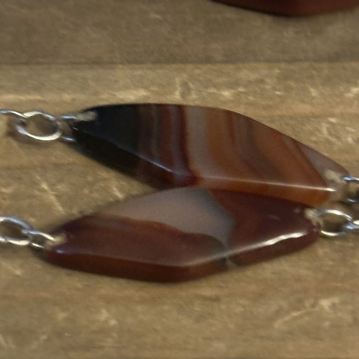 Vintage Vintage geometric agate necklace Size ONE SIZE - 3 Thumbnail