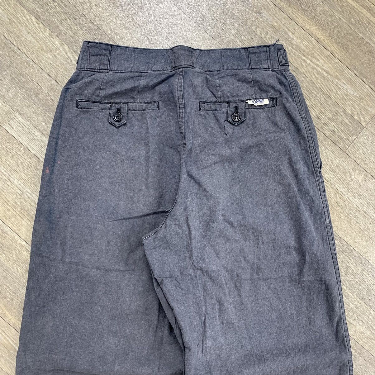 Comme des Garcons × Comme des Garcons Homme × Junya Watanabe Comme des Garcons Homme Washed Black Chino Pants Size US 27 - 14 Thumbnail
