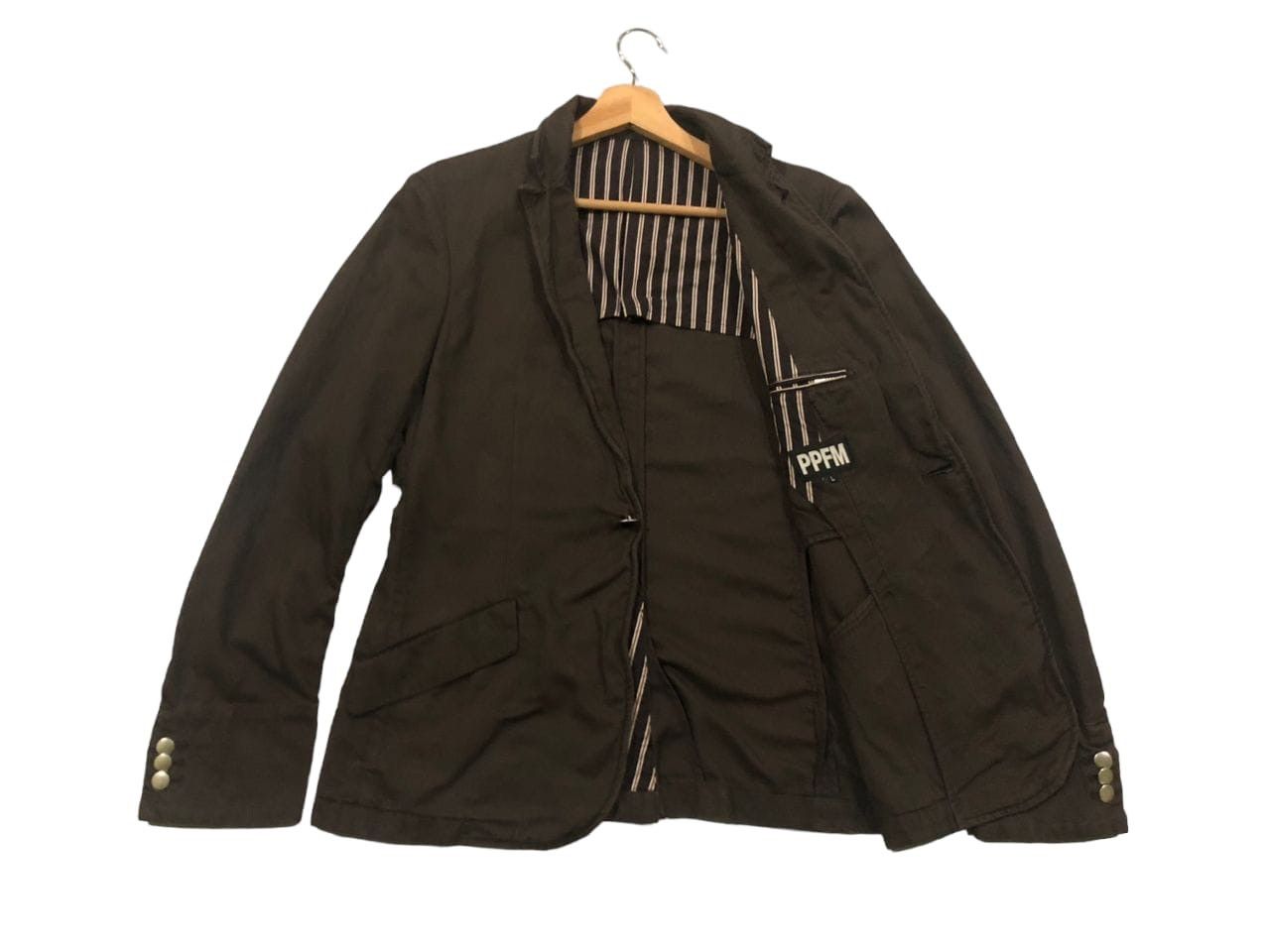 image of Ppfm Coat Blazers Jacket in Brown, Men's (Size Medium)