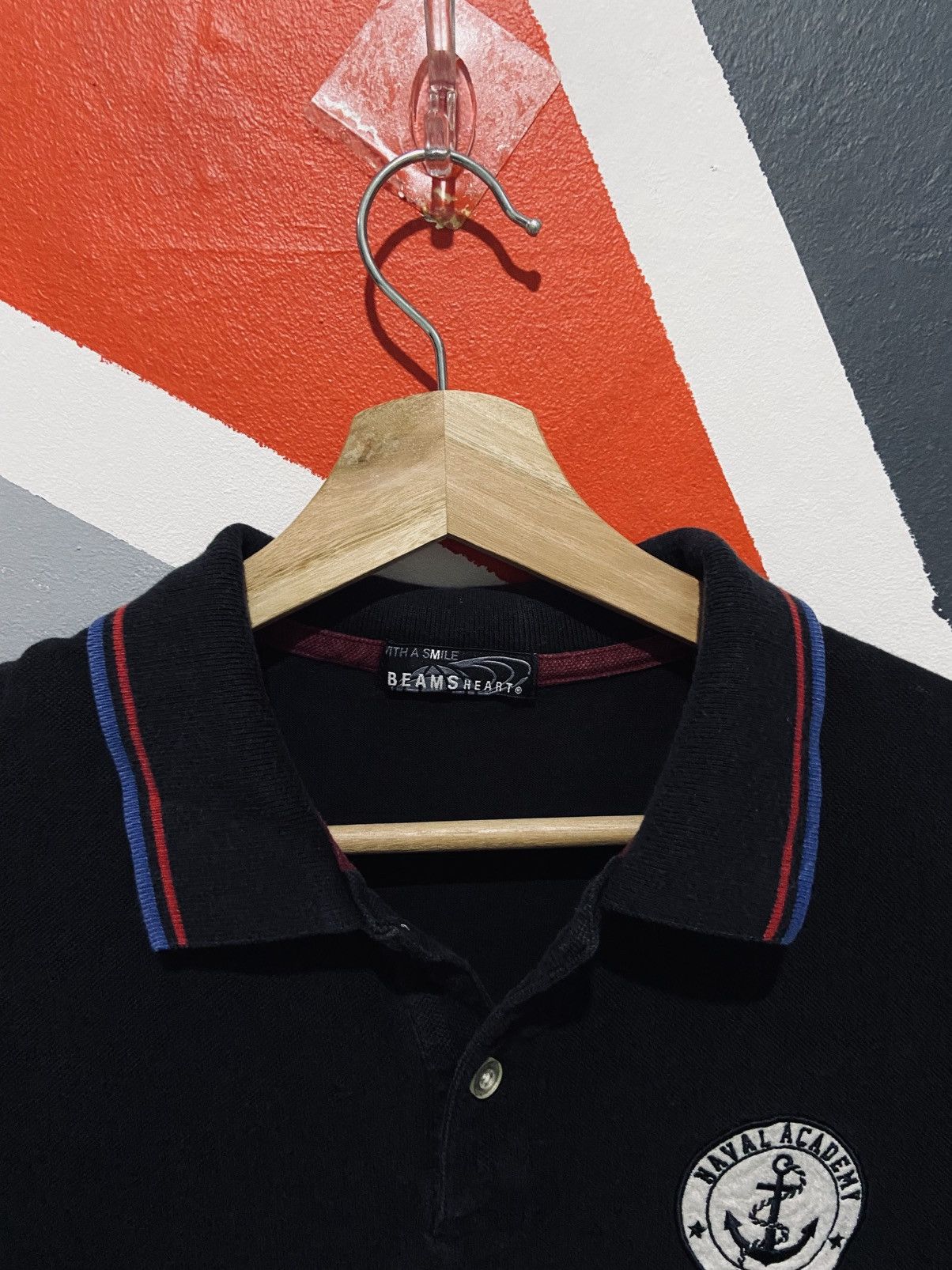 Beams Plus Naval Academy Navy Polo Tee Size US M / EU 48-50 / 2 - 4 Thumbnail