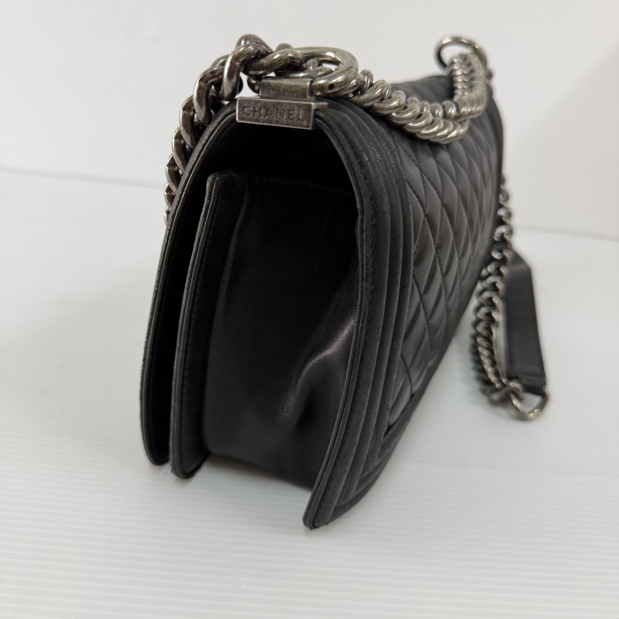 Chanel Chanel Le Boy Black Lambskin Small Shoulder Bag Size ONE SIZE - 5 Thumbnail