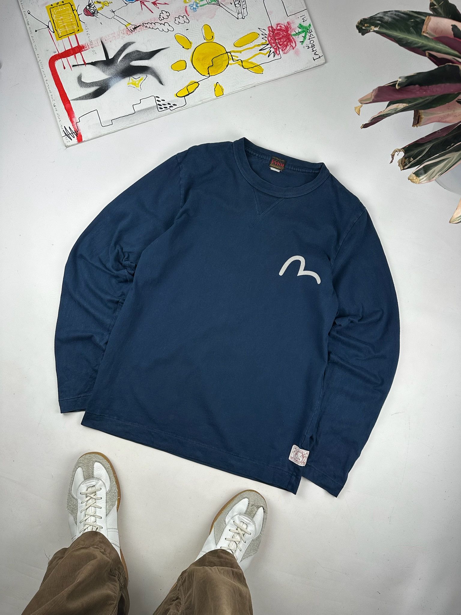 Evisu Vintage Evisu Longsleeve Big Logo Size M Size US M / EU 48-50 / 2 - 1 Thumbnail