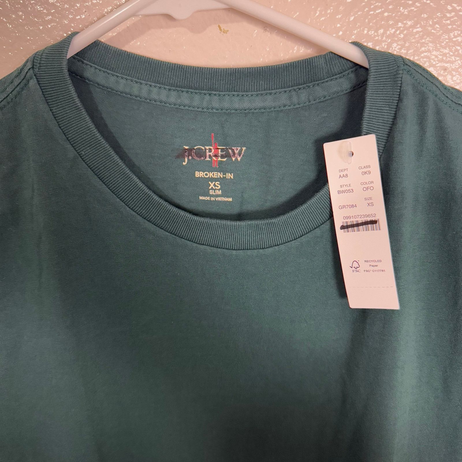 J.Crew J Crew Broken In Slim Cotton Crew Neck Tshirt US Mens XS New Size US XS / EU 42 / 0 - 3 Thumbnail