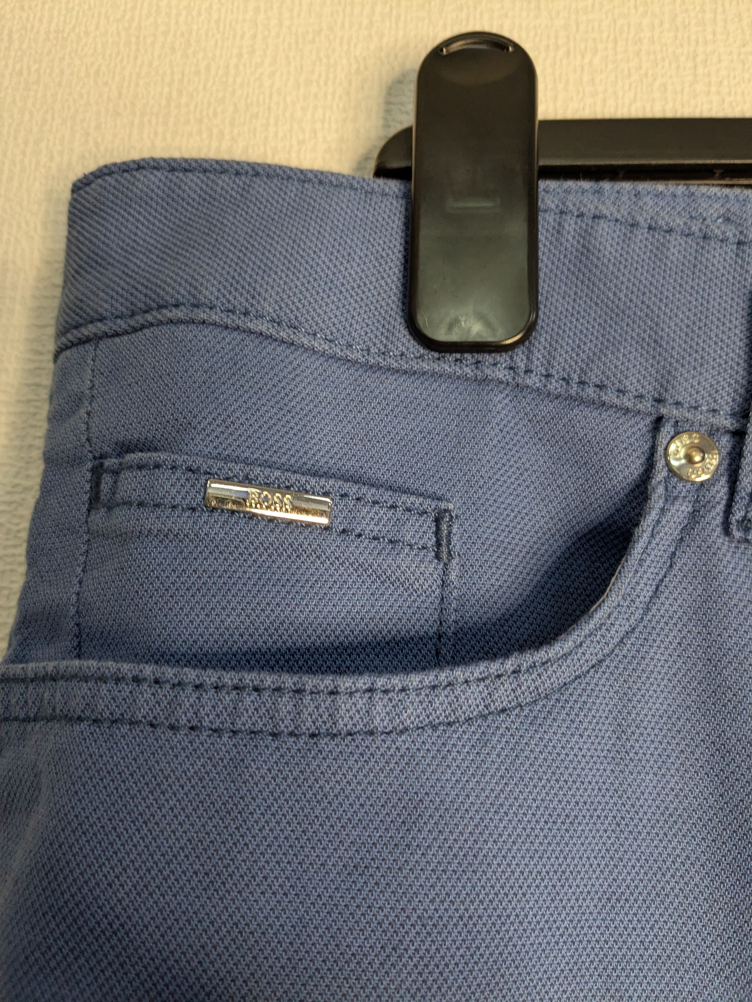 Hugo Boss Hugo Boss Slim Fit Stretch Pants – Blue, Size 40/34 Size US 40 / EU 56 - 14 Thumbnail