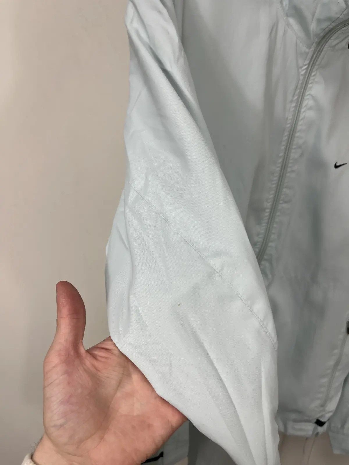Nike × Vintage Vintage Nike Y2K Light Blue Retro Hype Nylon Track Jacket Size US XL / EU 56 / 4 - 15 Thumbnail