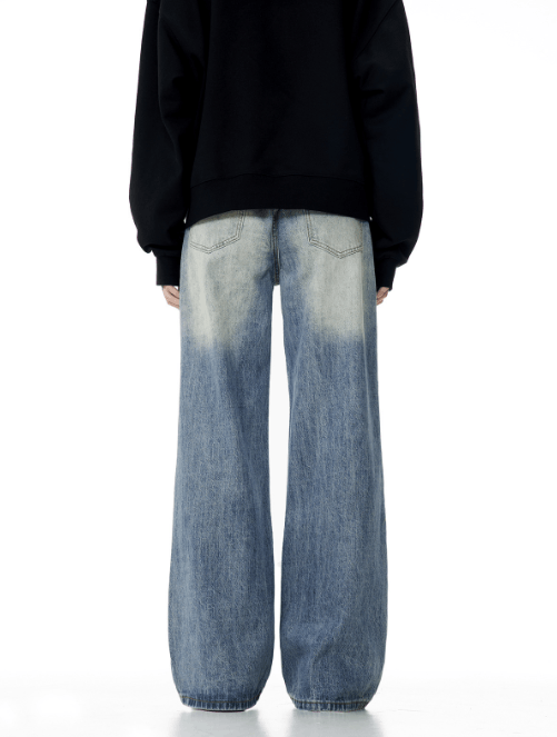 Japanese Brand × Jean Vintage washed men's simple loose flared jeans Size US 32 / EU 48 - 5 Thumbnail