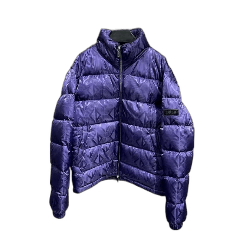 Dior Dior Purple Geometric Down Jacket-2506 Size US L / EU 52-54 / 3 - 1 Thumbnail