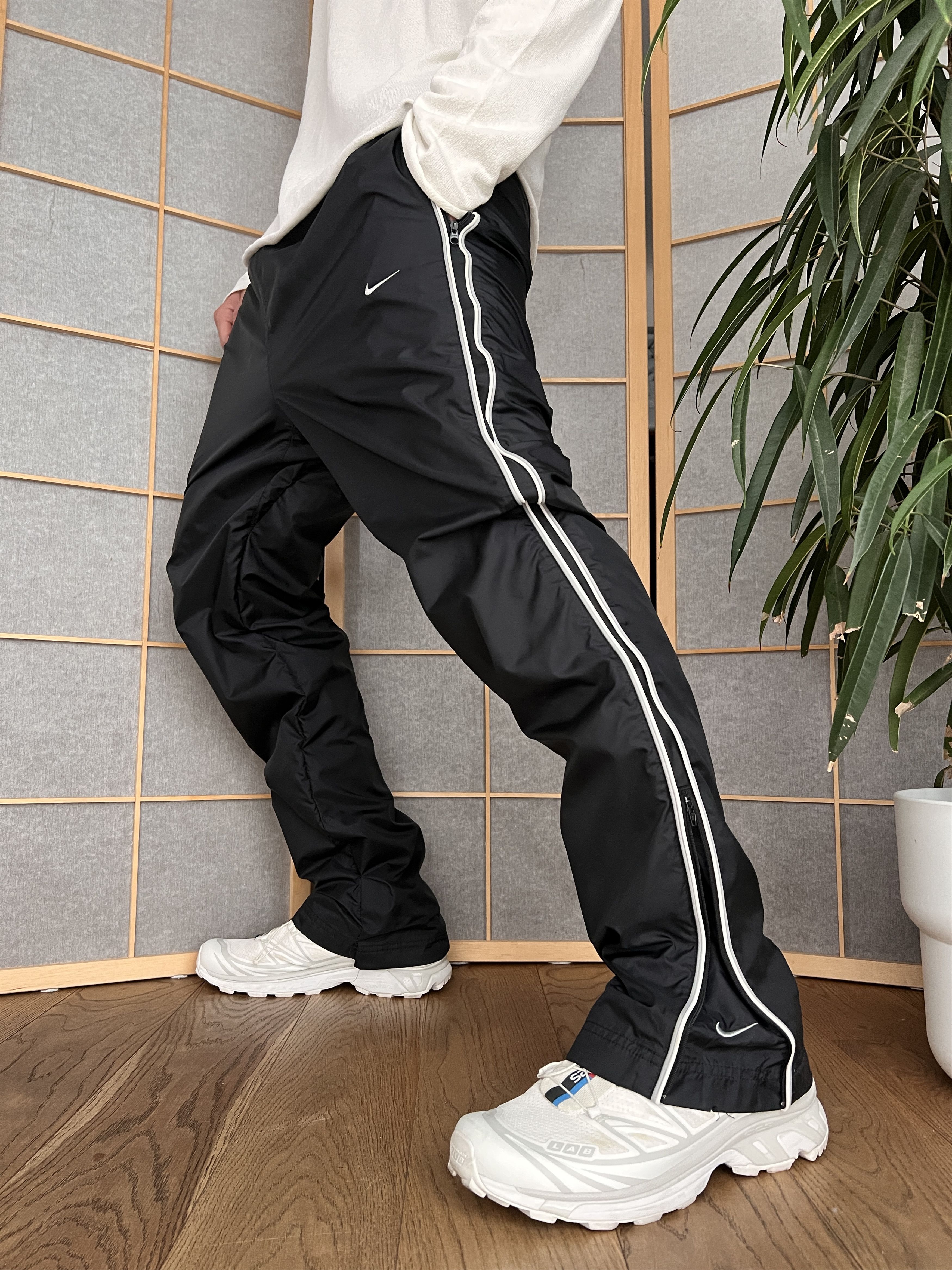 Nike SOLD💔Nike Baggy Y2K Nylon Track Pants Joggers Hype XL | Grailed