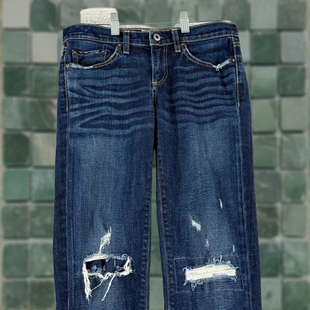 Simon Miller Simon Miller Jeans Womens Slim Straight Mid-Rise Distressed Blue Denim Jeans 26 Blue Denim Slim Straight Womens Jeans Size 26" / US 2 / IT 38 - 1 Thumbnail