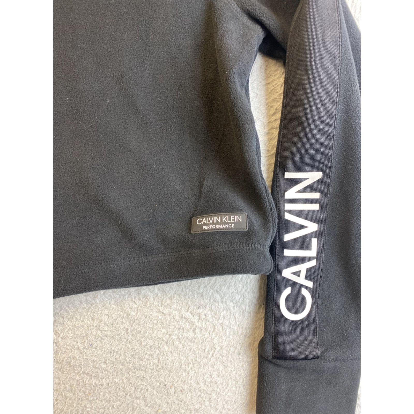Calvin Klein Calvin Klein Womens Jacket Half-Zip Logo M Black Activewear Outdoor 90s? Size M / US 6-8 / IT 42-44 - 3 Thumbnail