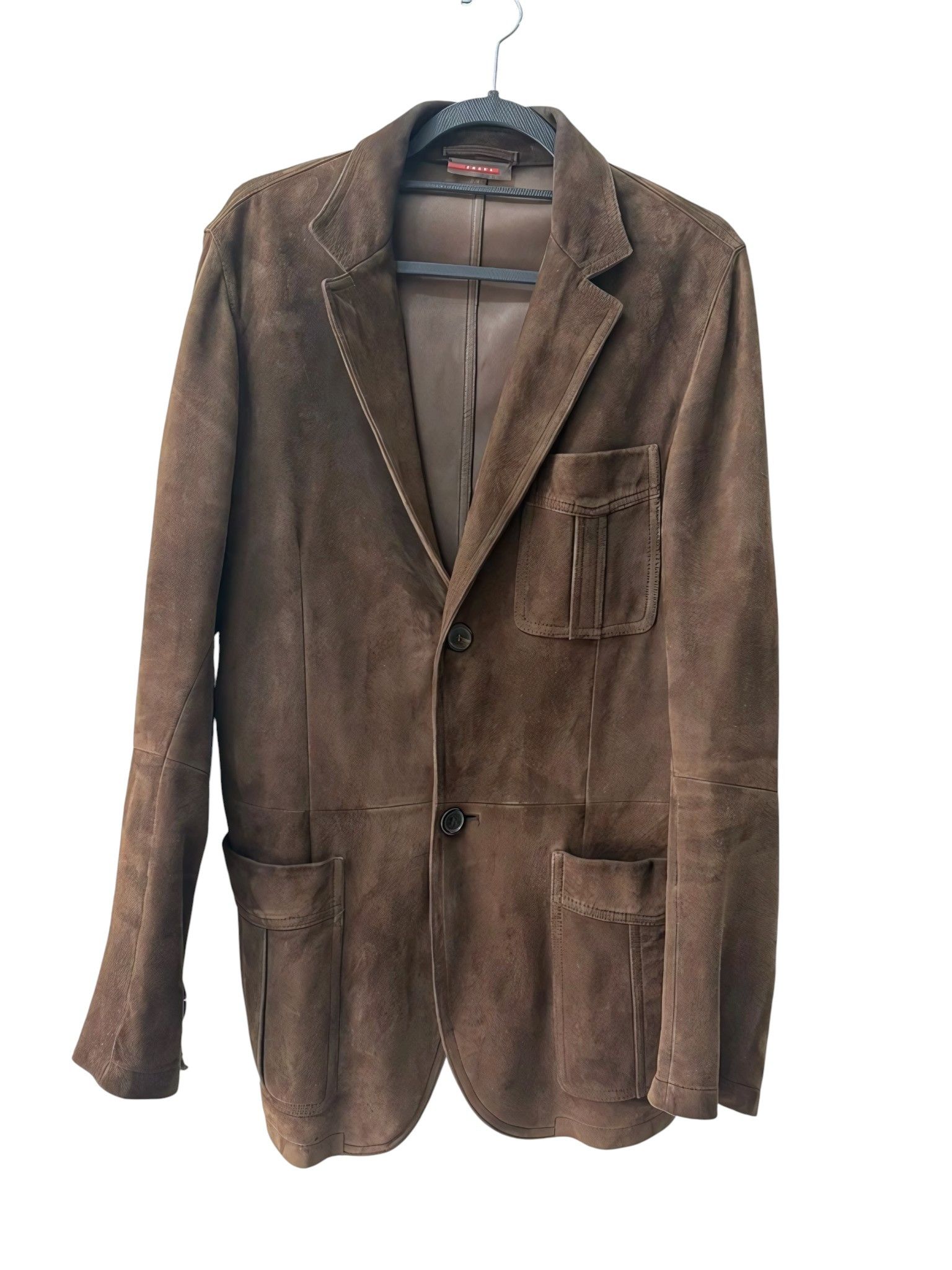 Prada CALFSKIN LEATHER JACKET Size US L / EU 52-54 / 3 - 2 Thumbnail