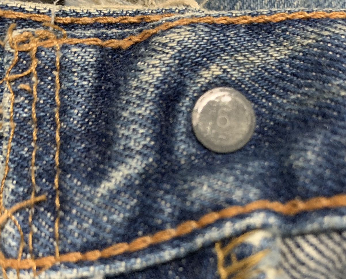 Levi's Vintage 60s Levis 501 Rindem Button #6 Selvedge Jeans Size US 32 / EU 48 - 12 Thumbnail