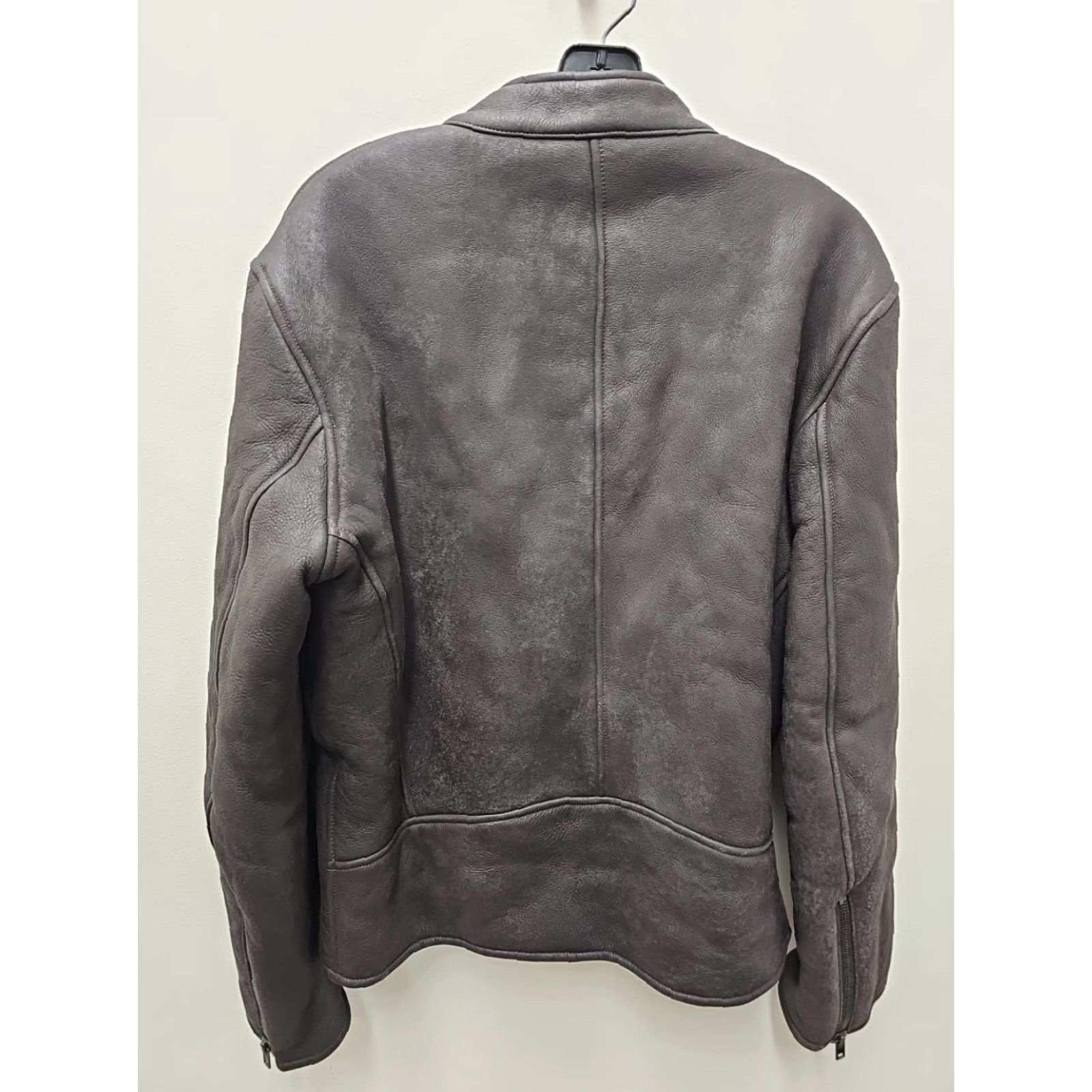 Maison Margiela Maison Margiela Jacket Coat Men L Brown Lambskin Leather 5 Zip Moto Shearling Leather Zip Size US L / EU 52-54 / 3 - 5 Thumbnail
