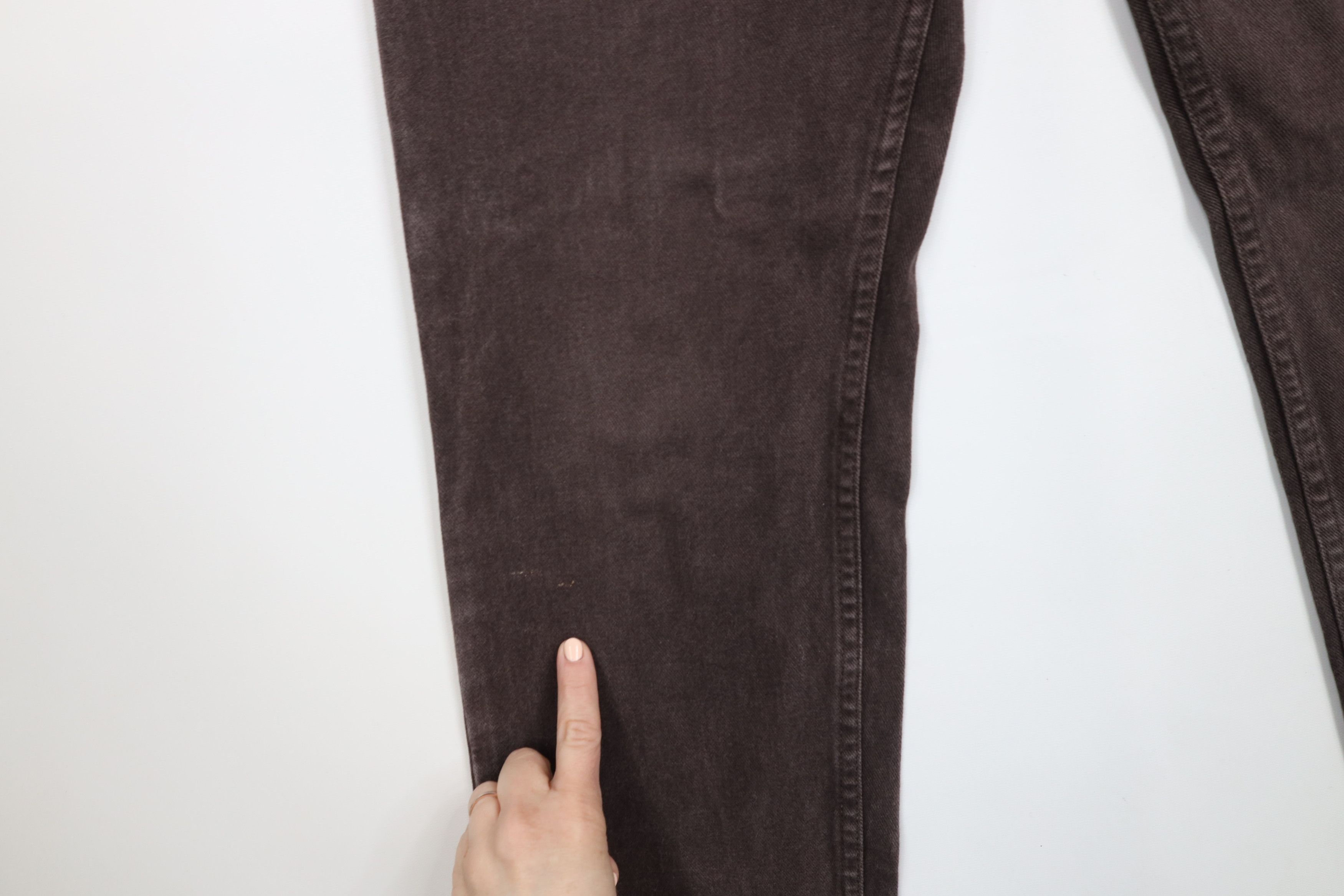 Lee × Vintage Vintage 90s Lee Straight Leg Denim Jeans Brown Cotton Size US 32 / EU 48 - 5 Thumbnail