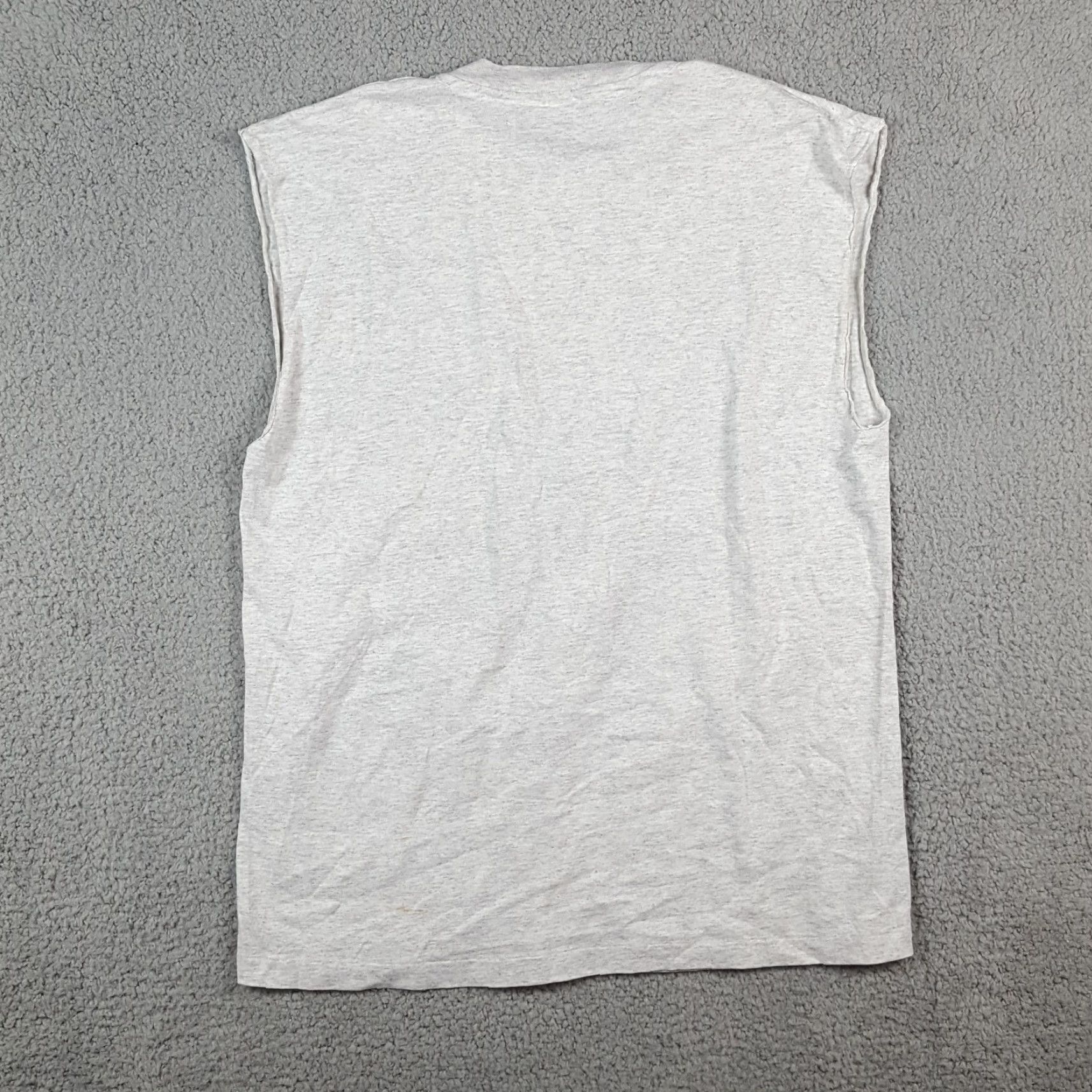 Hanes VINTAGE Hanes Men's T-Shirt Tank Sleeveless 90s Art Nature Outdoor Earth Planets Gray L Size US L / EU 52-54 / 3 - 5 Thumbnail