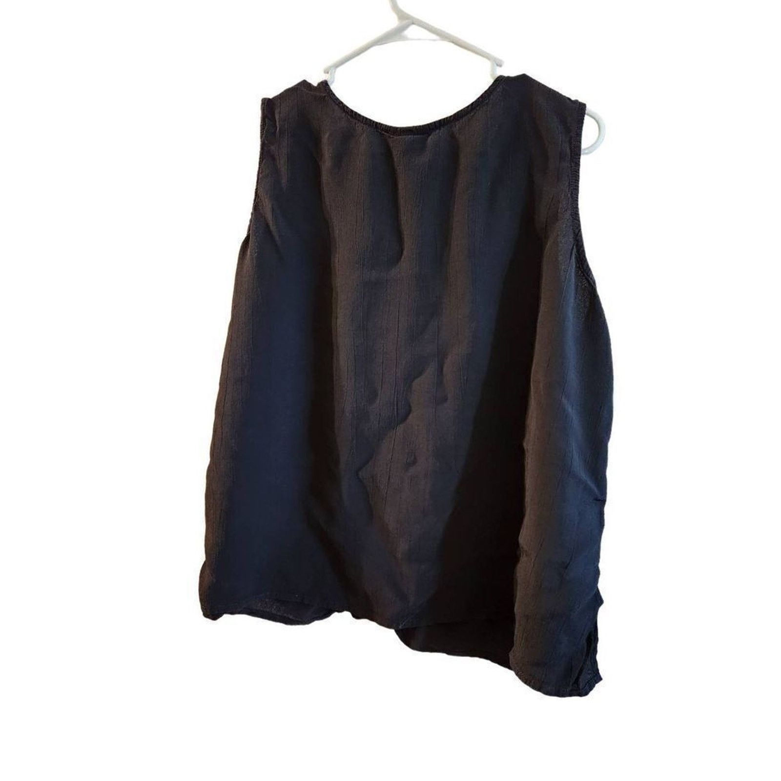 Avenue Avenue 18-20 blouse tank black top Size 3XL / US 20-22 - 2 Thumbnail