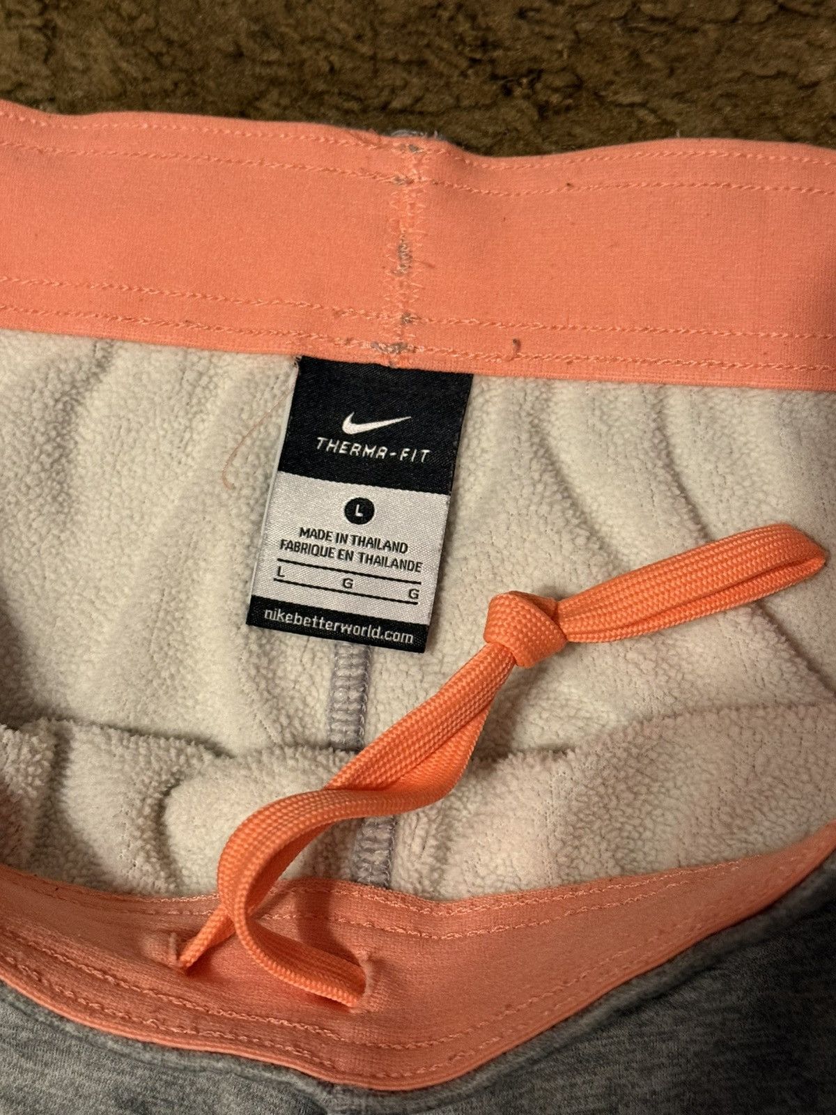 Nike Y2K Nike Small Logo Sweatpants Grey Pink Large Size US 32 / EU 48 - 6 Thumbnail