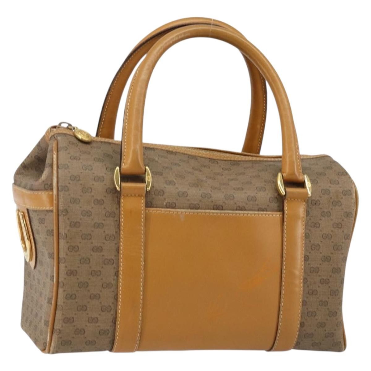 GUCCI Micro GG Supreme Hand Bag Pvc Beige Gold 000 39 000 39