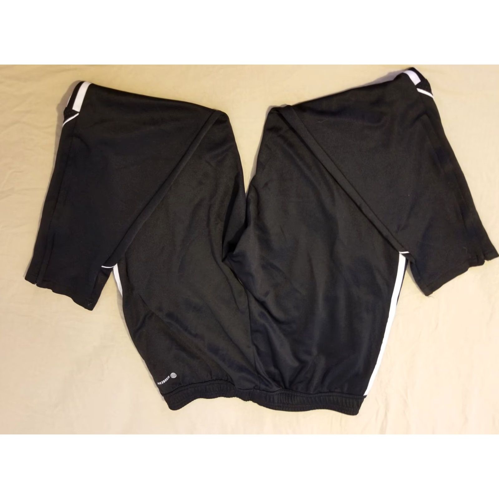 Adidas adidas Pants L Large Black Athletic Jogger Mens Sports Activewear Pockets Tapered Style Size US 33 - 2 Thumbnail