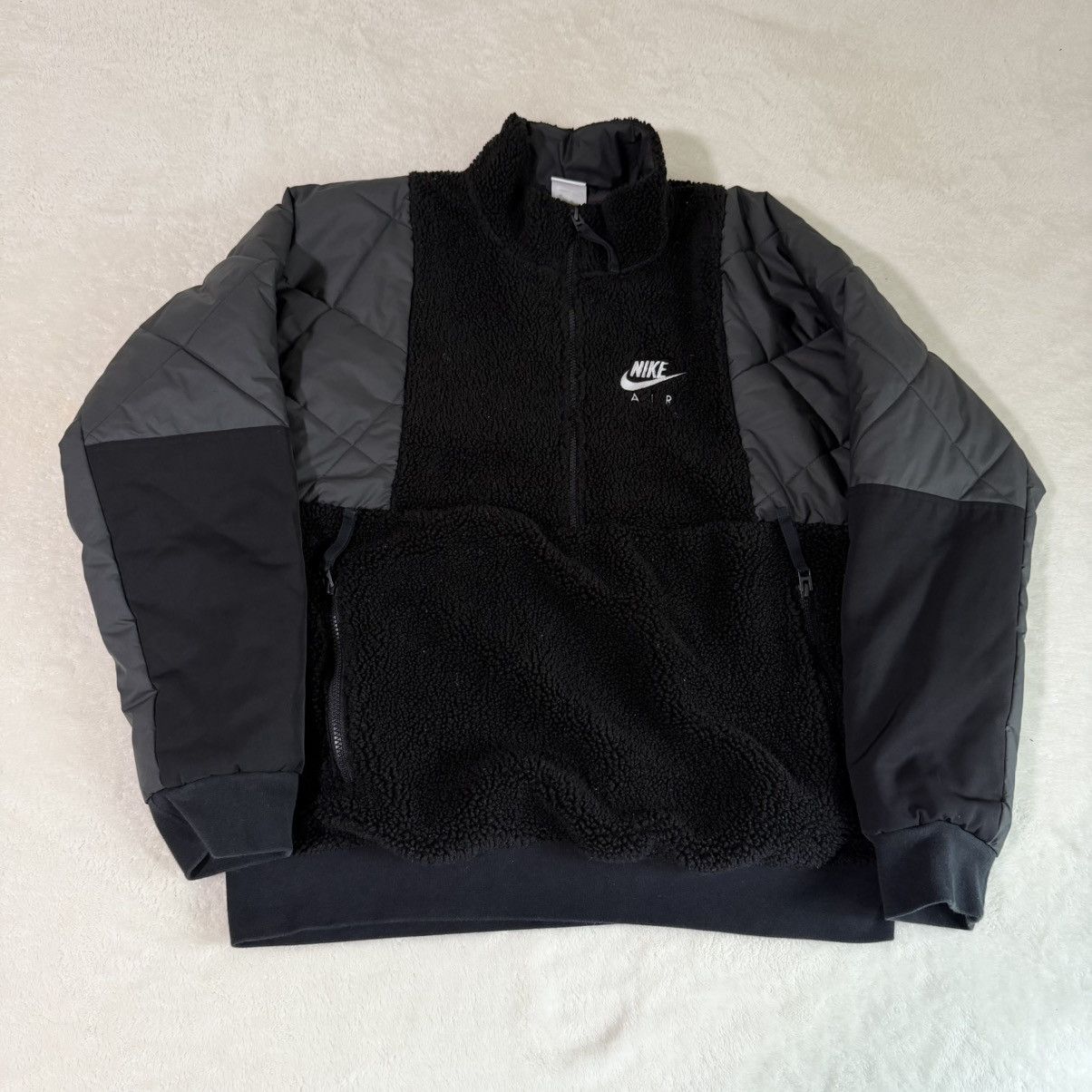 Nike Nike Air Sherpa Quilted Half-Zip Jacket Size US L / EU 52-54 / 3 - 1 Thumbnail
