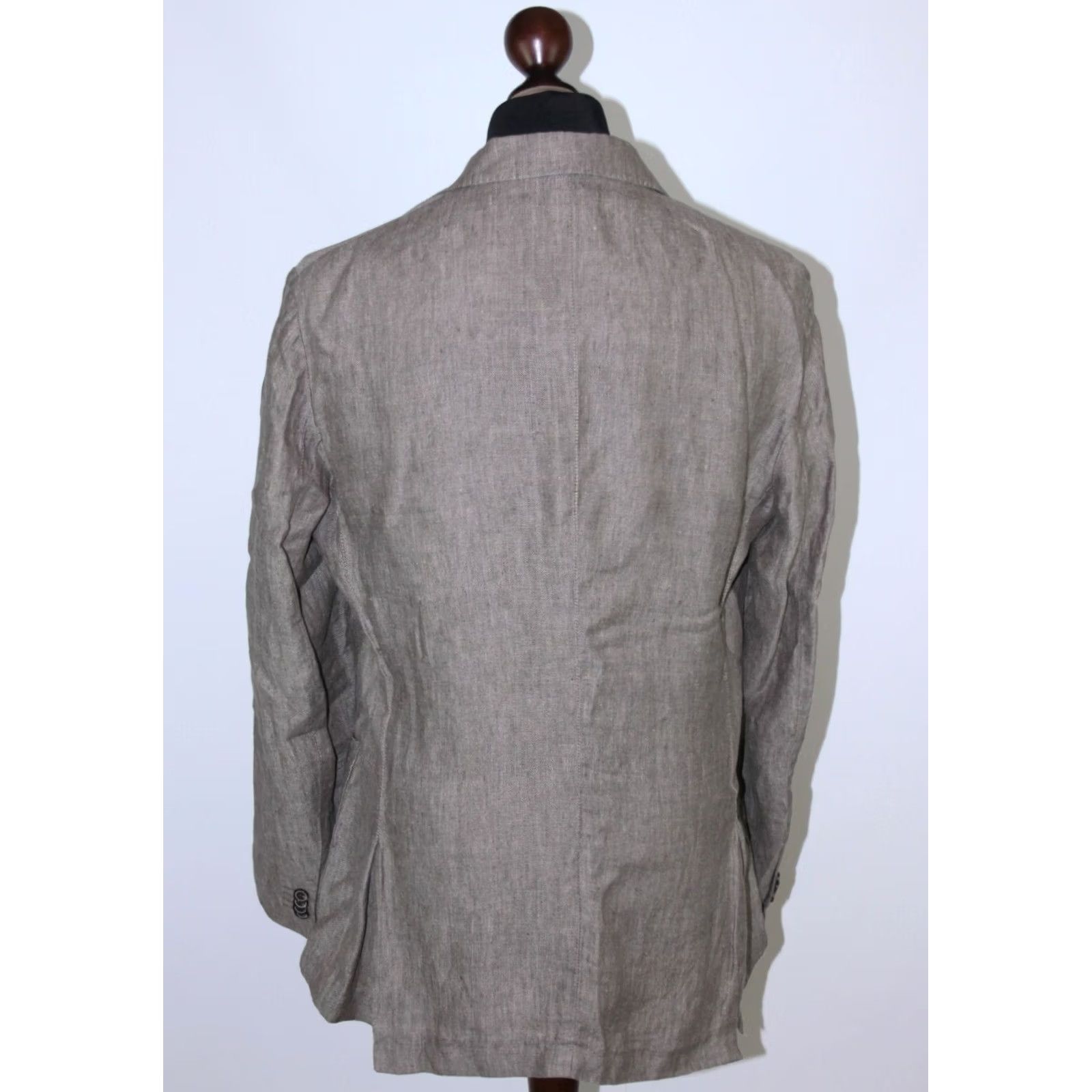 Vintage Mario Conti Mens Suit Blazer Jacket 100% Linen Size 50 Vintage Chest 50 Mens Blazer Jacket 50 Linen Mario Conti Mens Jacket Size 50R - 6 Thumbnail