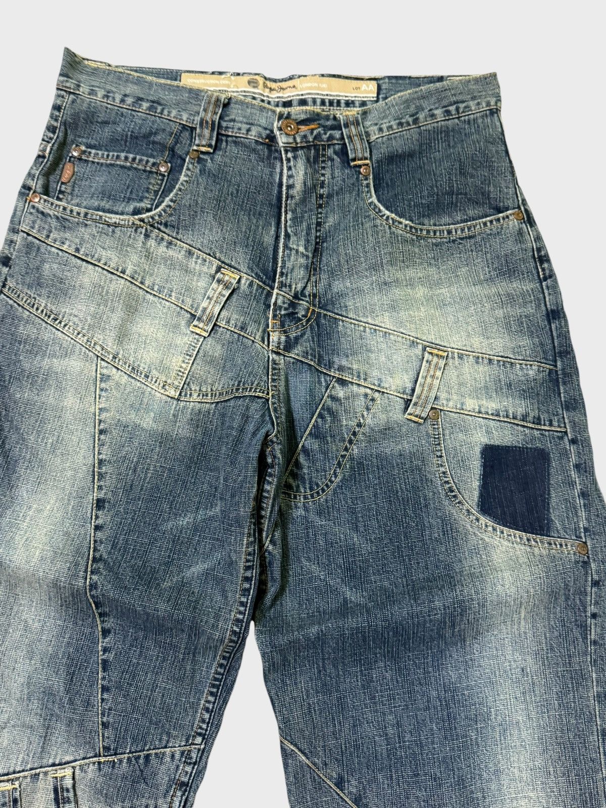 JNCO PEPE JEANS RECONSTRUCTED BAGGY LARGE POCKET JEANS Size US 32 / EU 48 - 5 Thumbnail