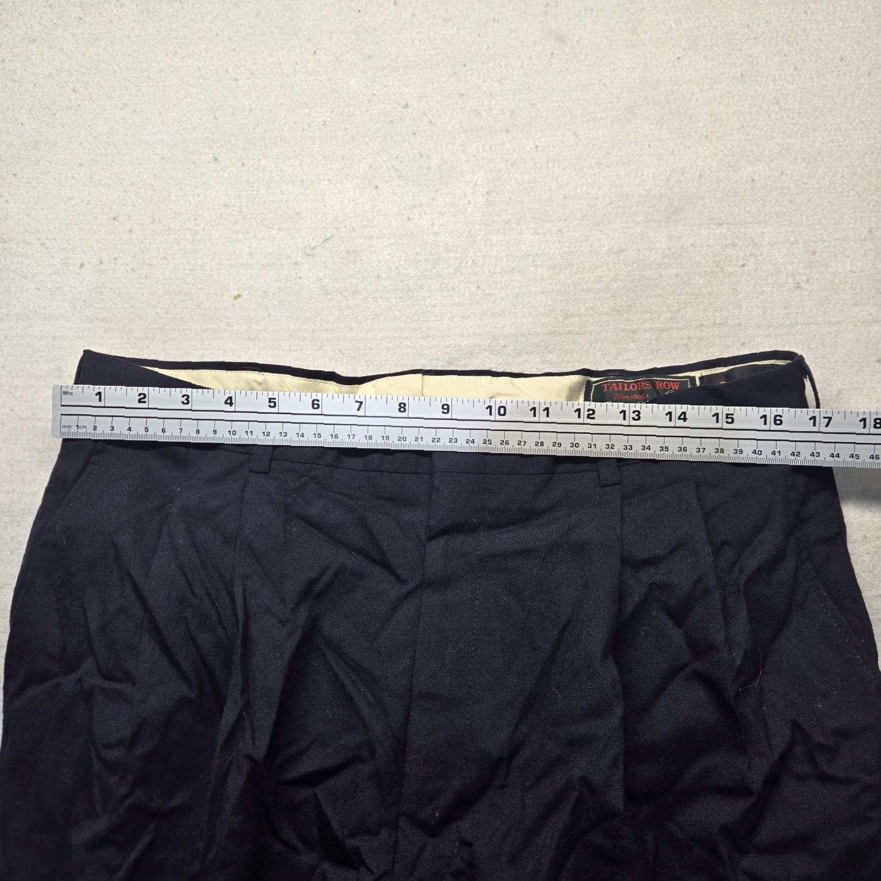 Vintage Deansgate Pants Adult Men’s 34W x 30L Navy Blue Dress Pants Size US 34 / EU 50 - 4 Thumbnail