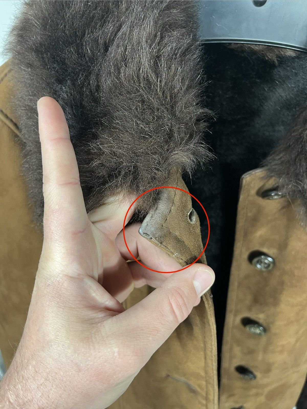 Other Vintage Brown Sheepskin Shearling Coat Real Fur Lined Women Size M / US 6-8 / IT 42-44 - 13 Thumbnail