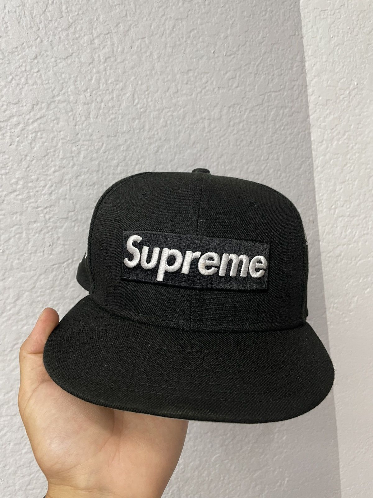 New Era × Supreme Supreme Money Box Logo New Era Fitted Hat | Grailed
