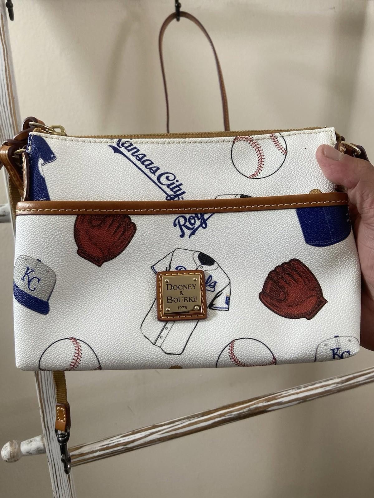 Dooney & Bourke Dooney Bourke X MLB Kansas City Royals Leather Shoulder Bag Size ONE SIZE - 1 Thumbnail