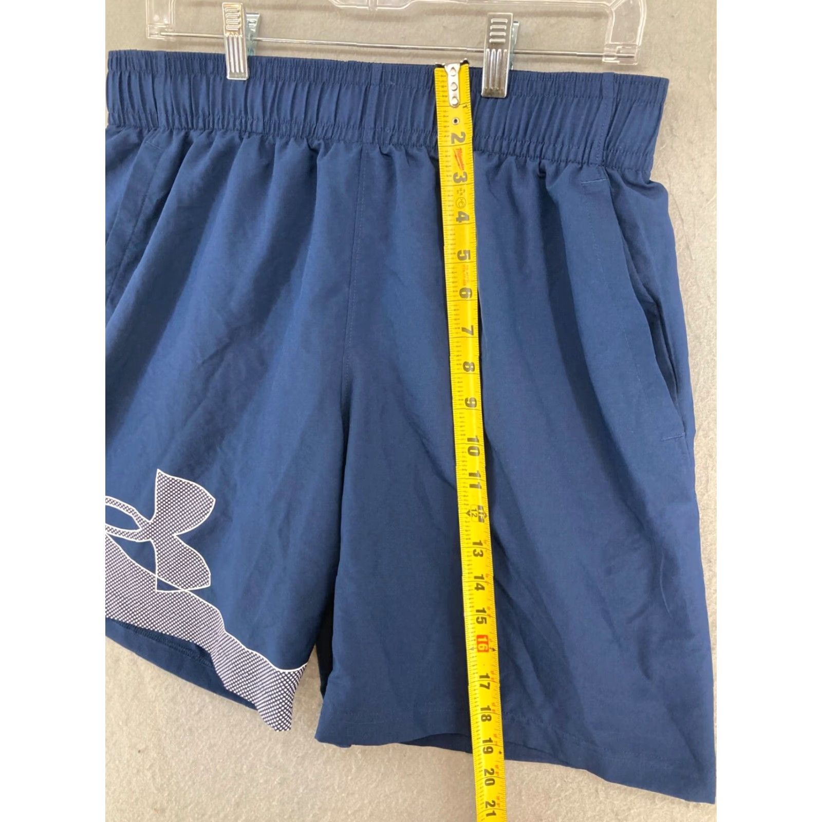 Under Armour Under Armour Mens Shorts Large Blue Athletic Size US 33 - 3 Thumbnail